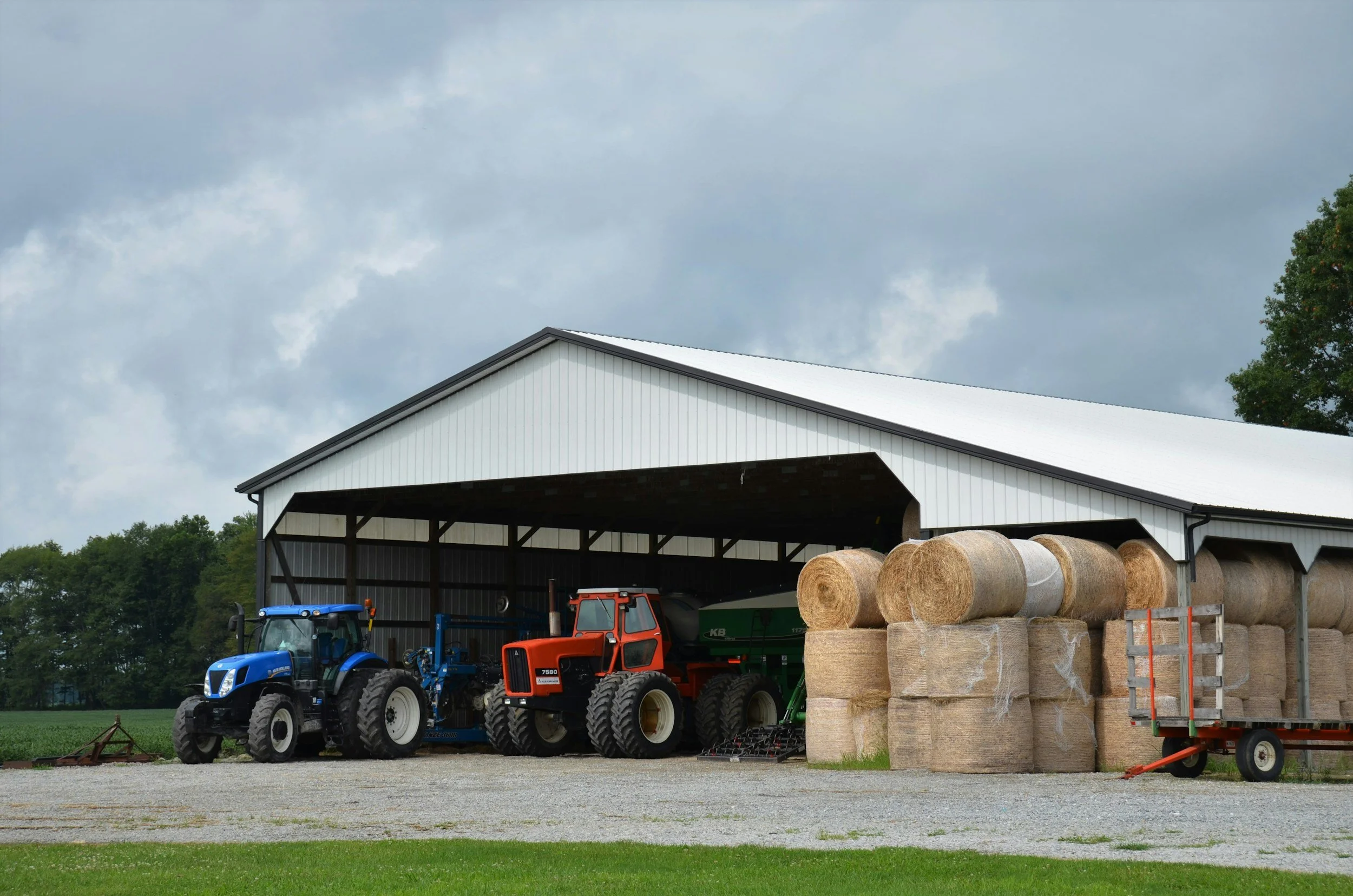 Equipment storage building constructed on the Palouse