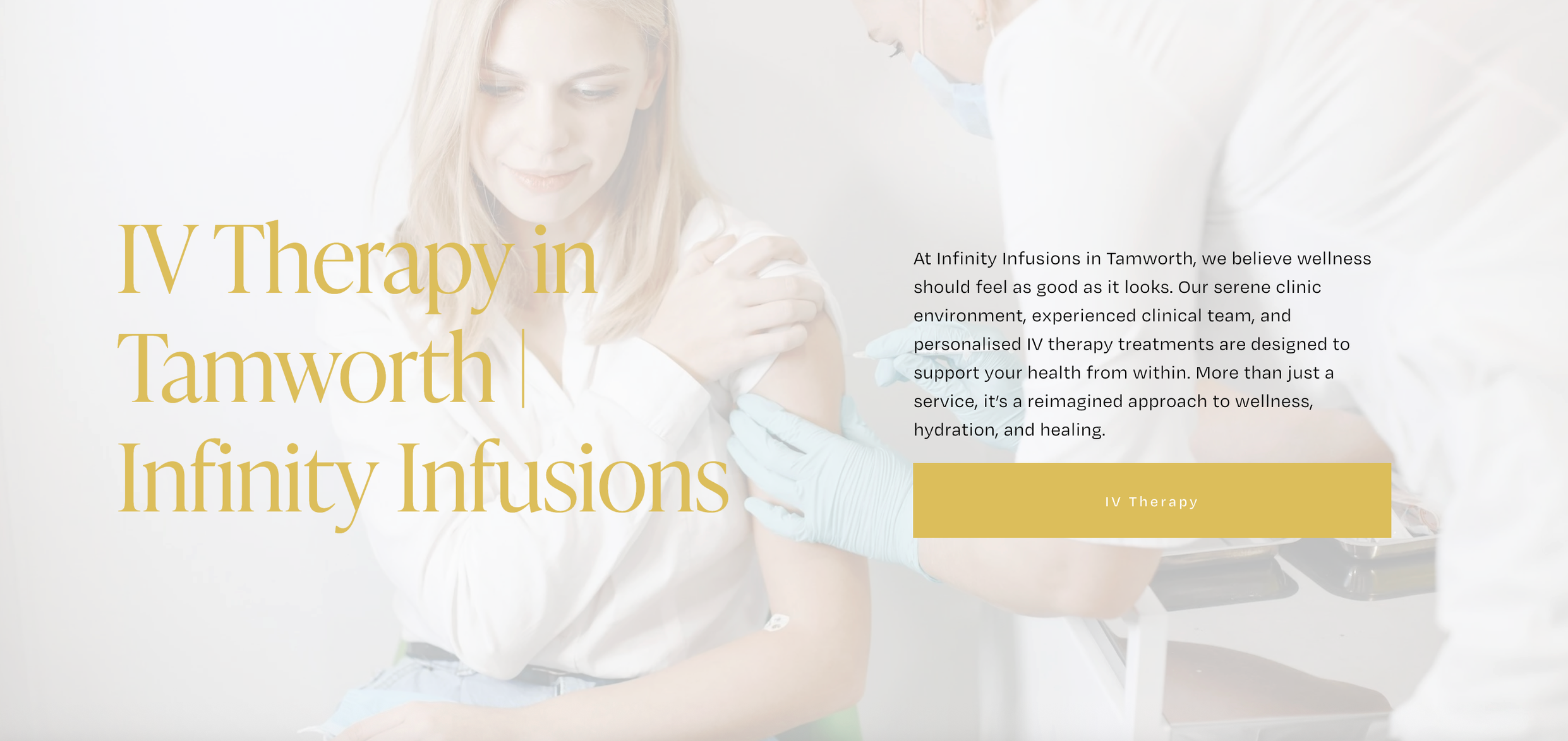IV Therapy in Tamworth, Infinity Infusions injection.
