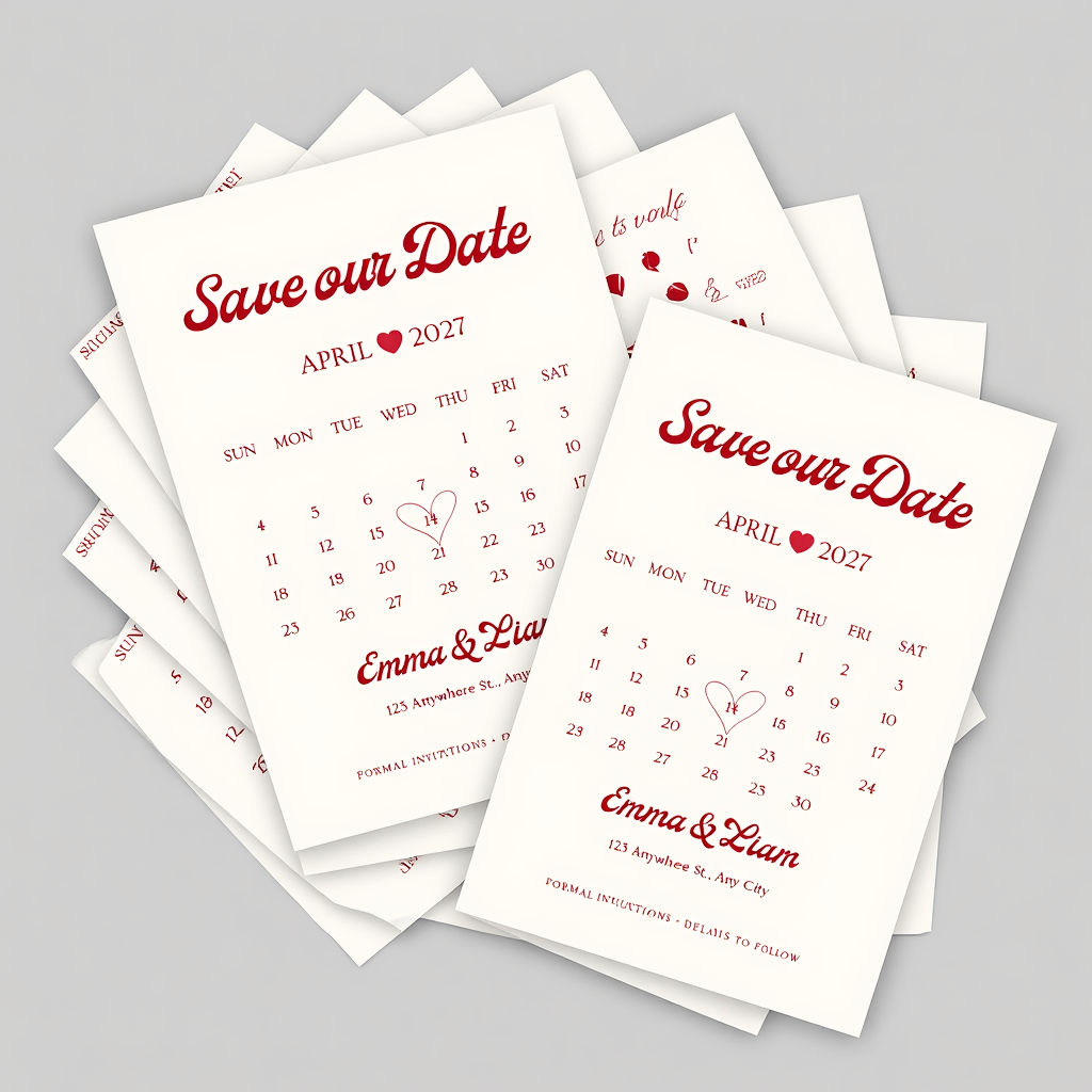 Red Save Our Date Magnet Mockup.png