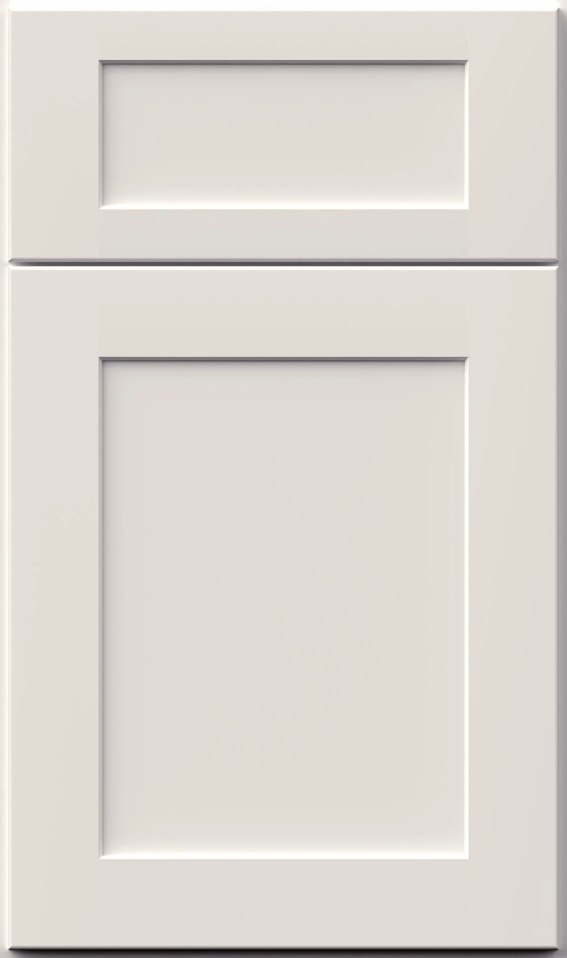 White shaker-style kitchen cabinet door featured in Cabinet Corner GA collections