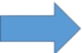 Close-up of a blue arrow pointing to the right with a gradient background.