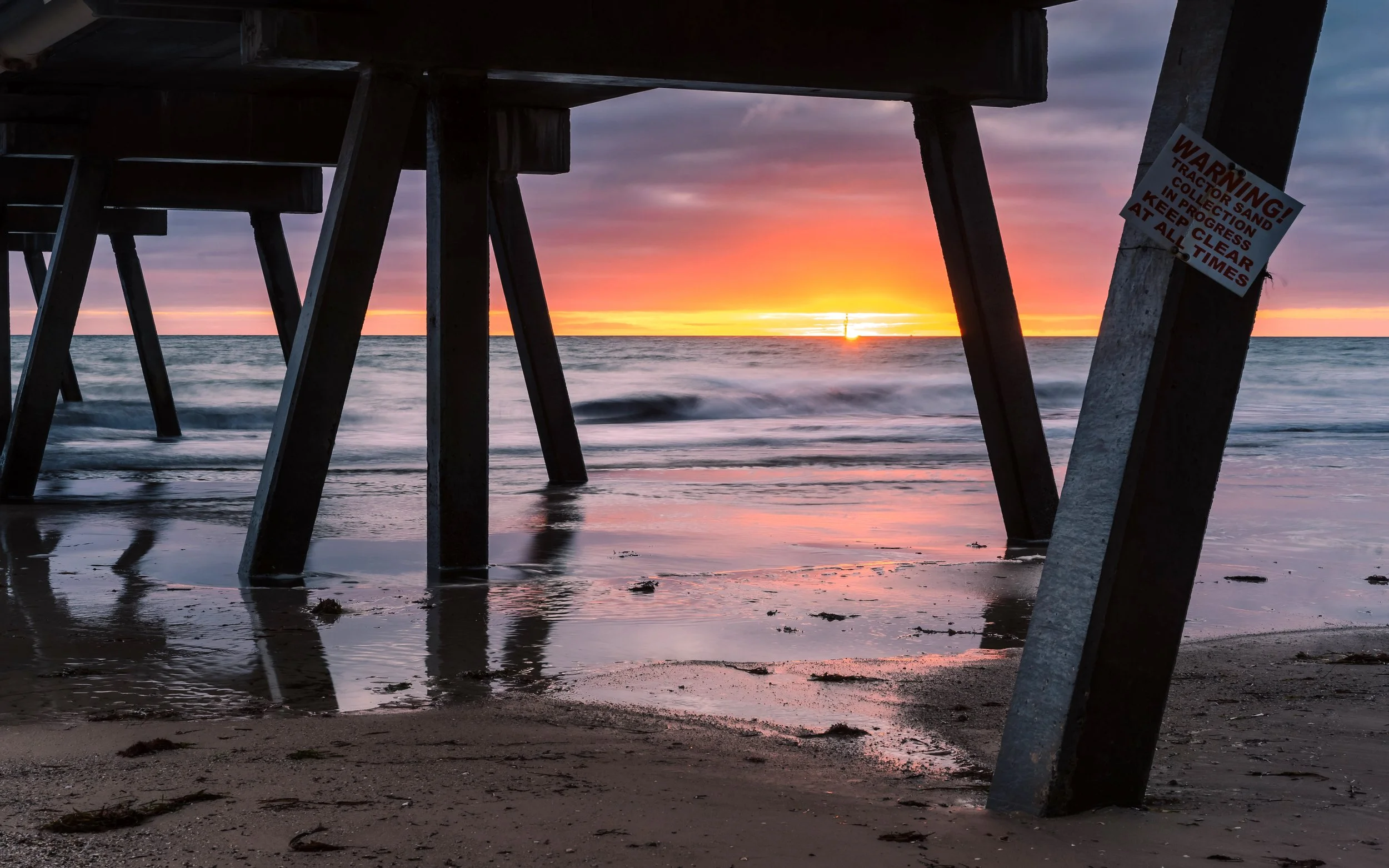 Sunset, Glenelg Beach, Adelaide, 2023