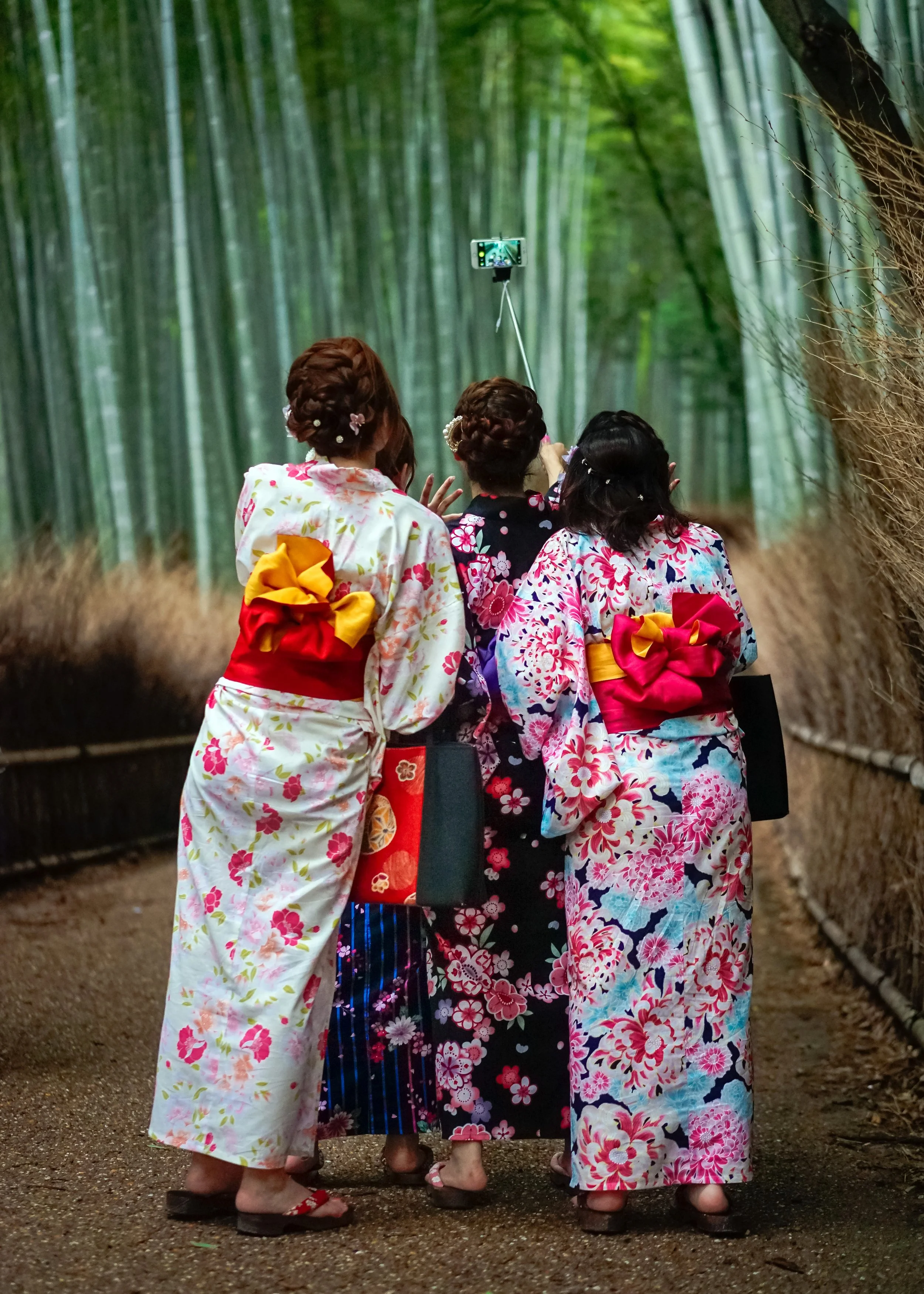Bamboo Forest Selfies, Kyoto, Japan, 2015