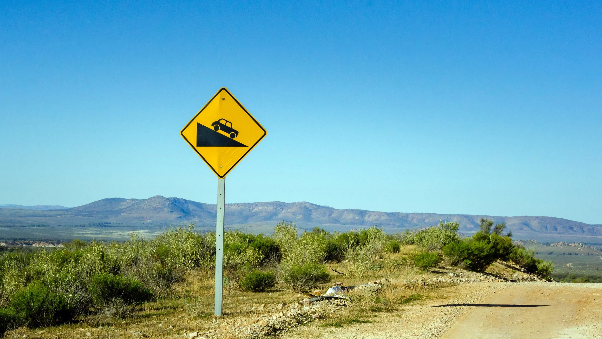 Road Sign, Flinders Ranges, South Australia, 2023