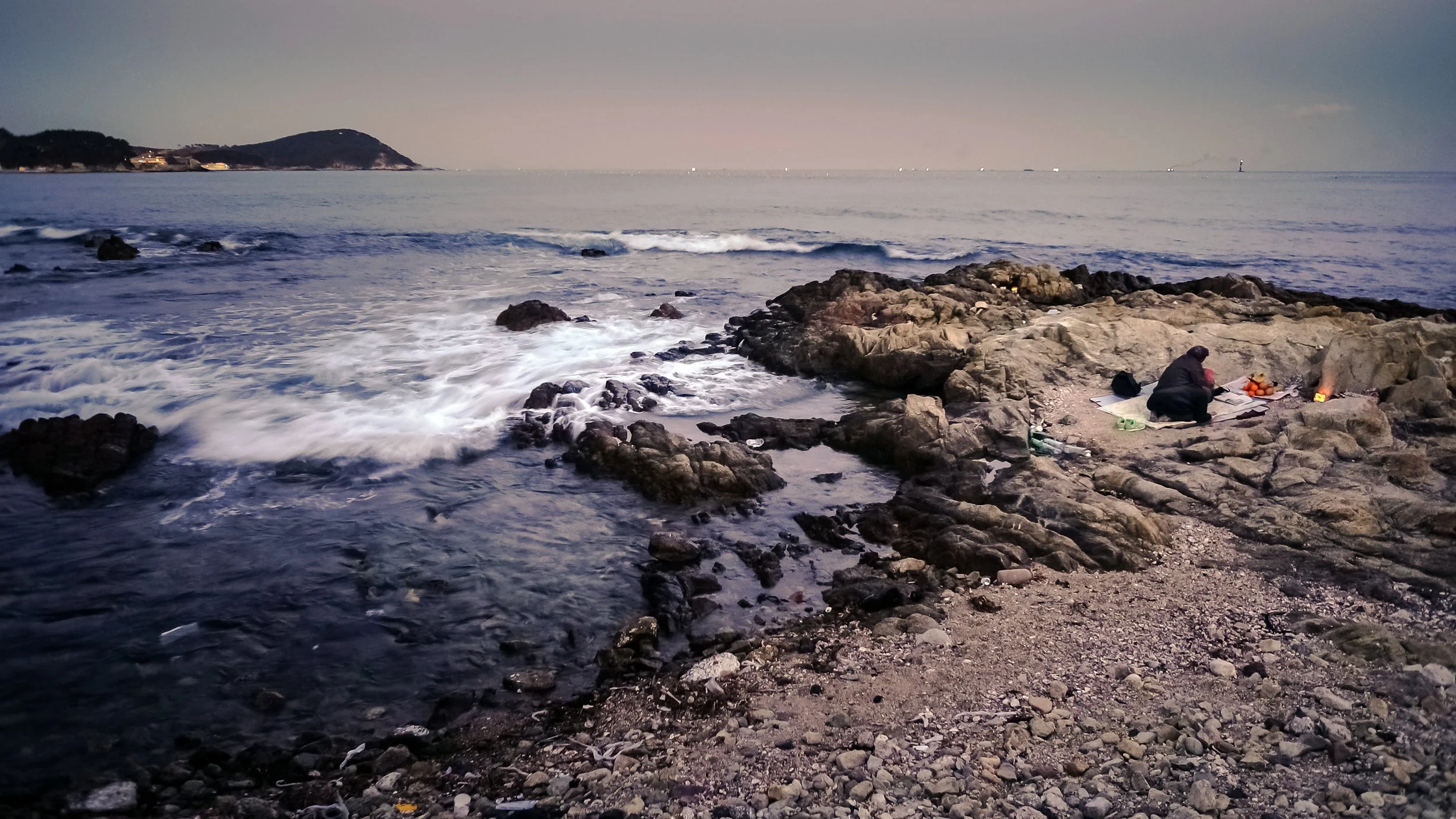 Sunset Shamanism on the Coast North of Busan, South Korea, 2012