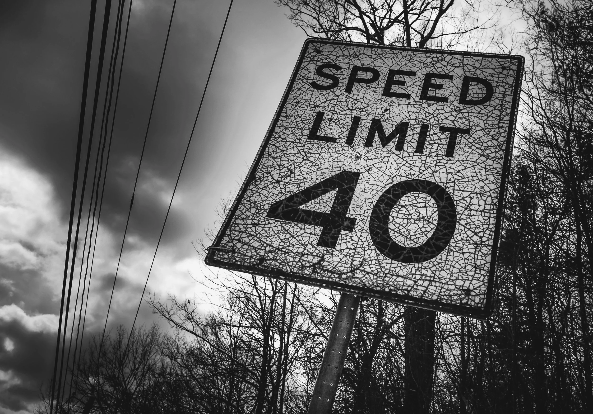 Roadsign with Character, Wilton, NY, USA, 2014