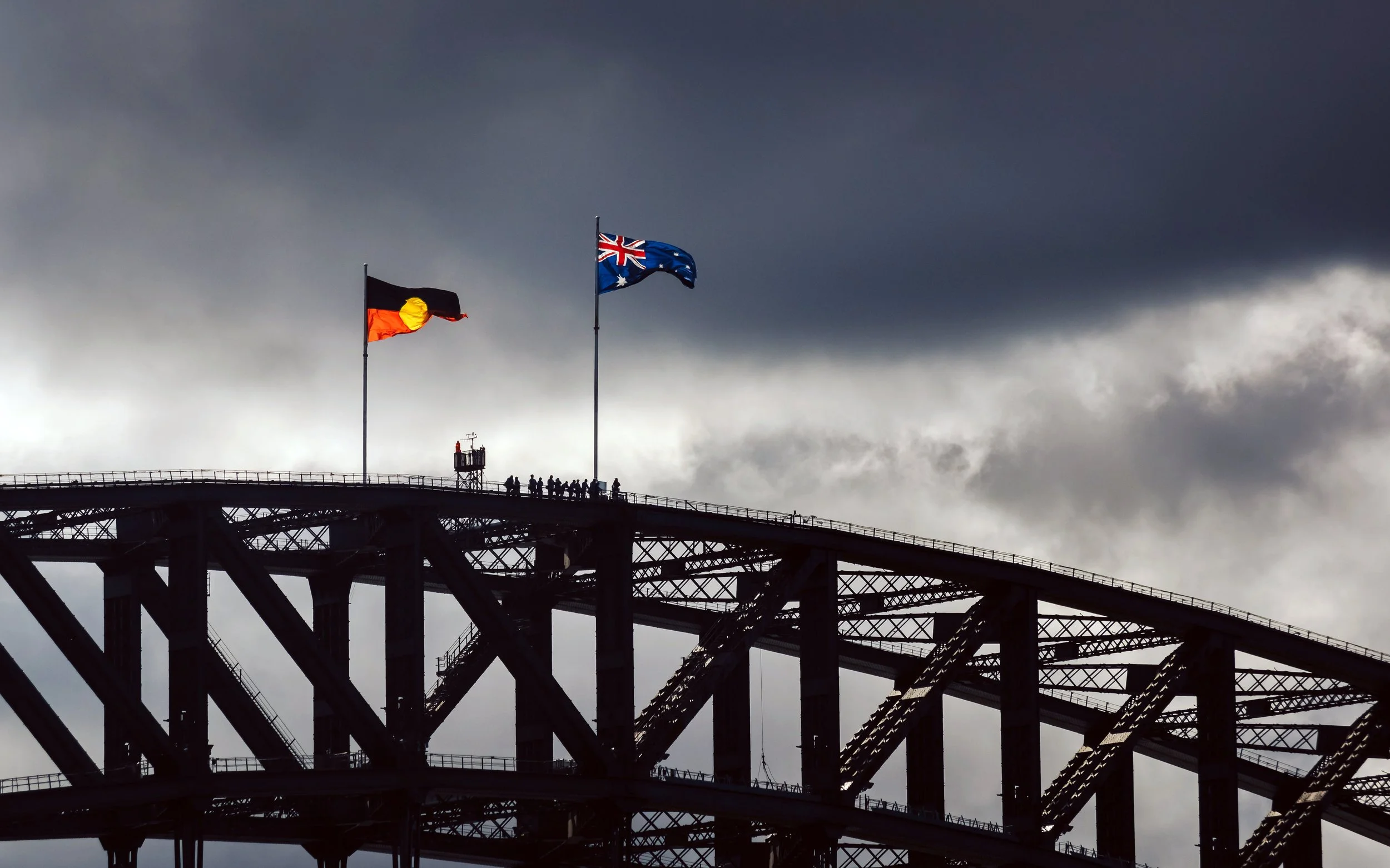 Walkers on the Harbour Bridge, Sydney, 2023