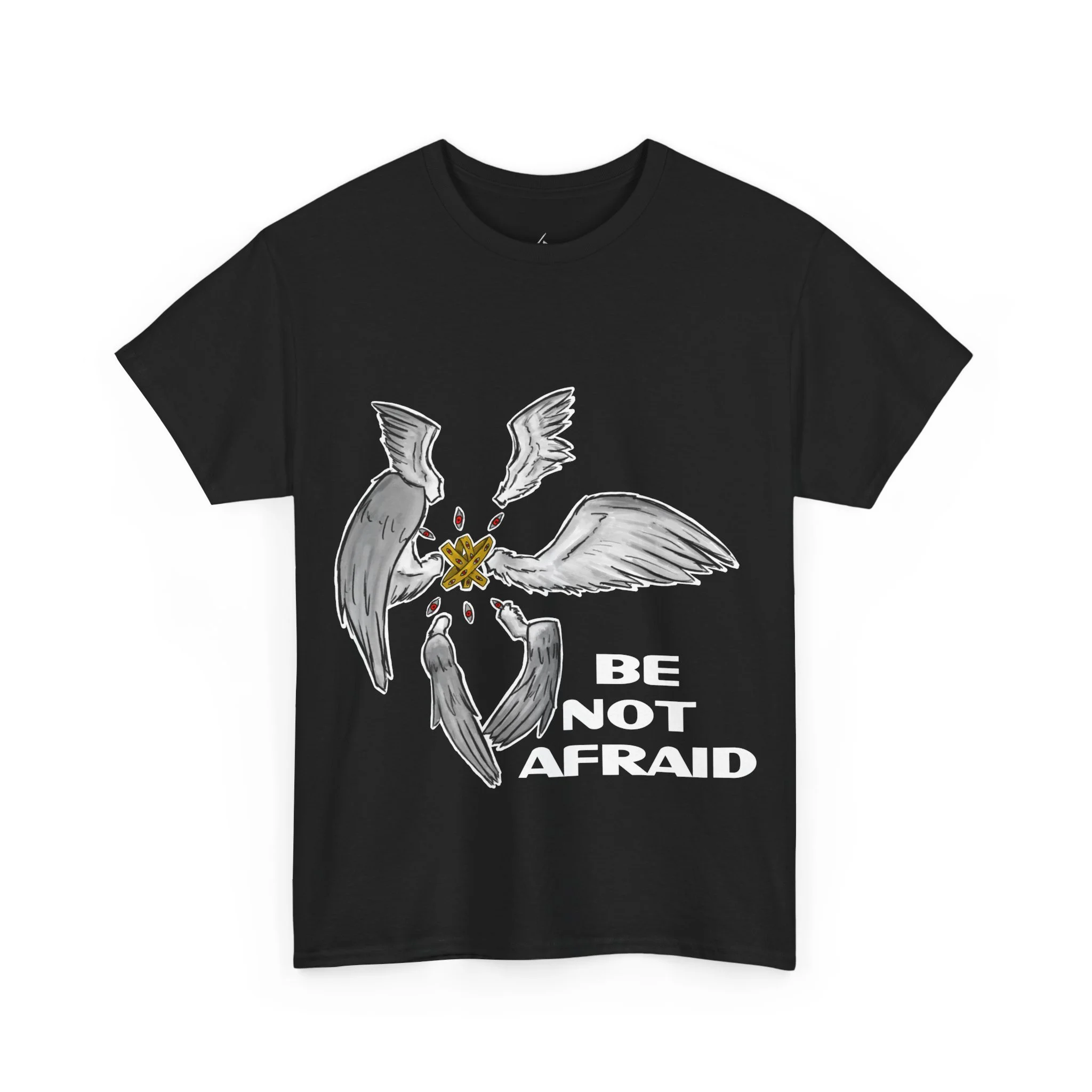 Biblically Accurate Seraphim T-Shirt — Angelic Illustration Tee