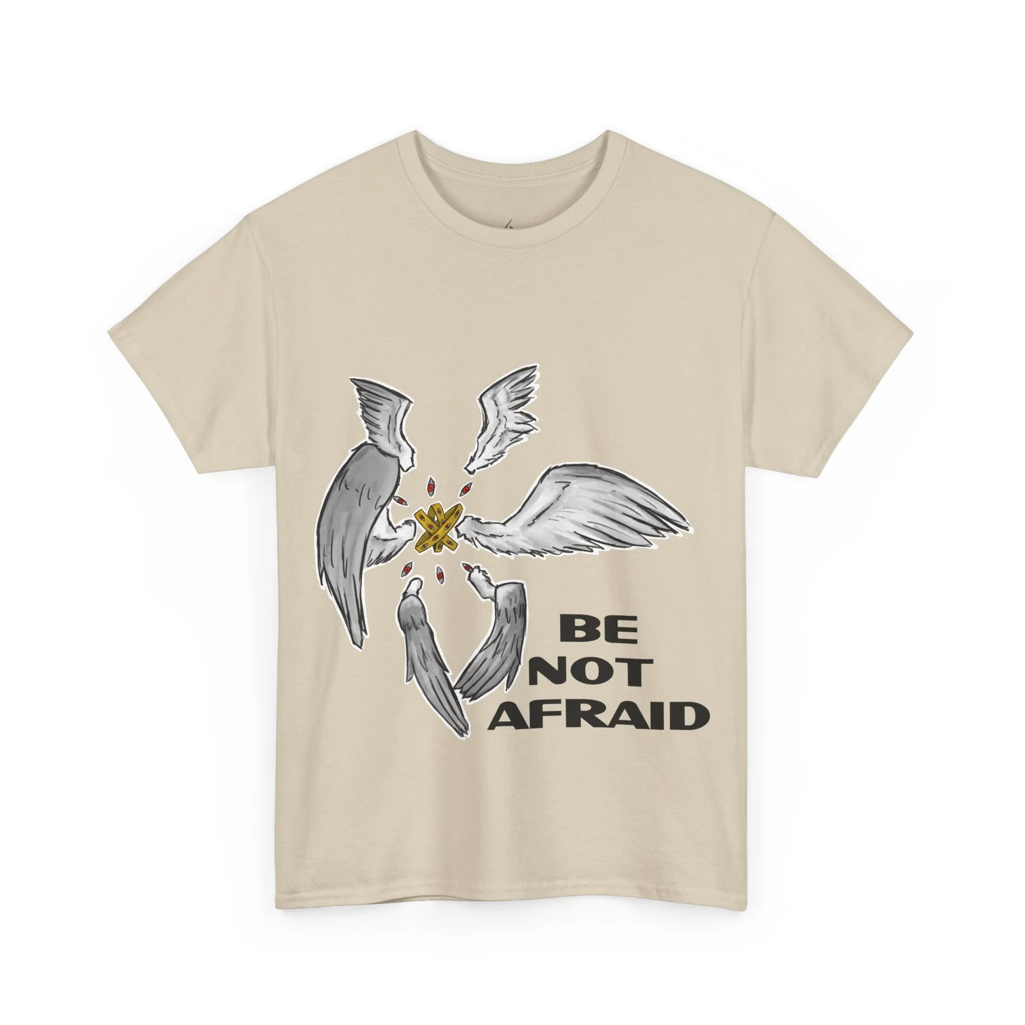 Biblically Accurate Seraphim T-Shirt — Angelic Illustration Tee