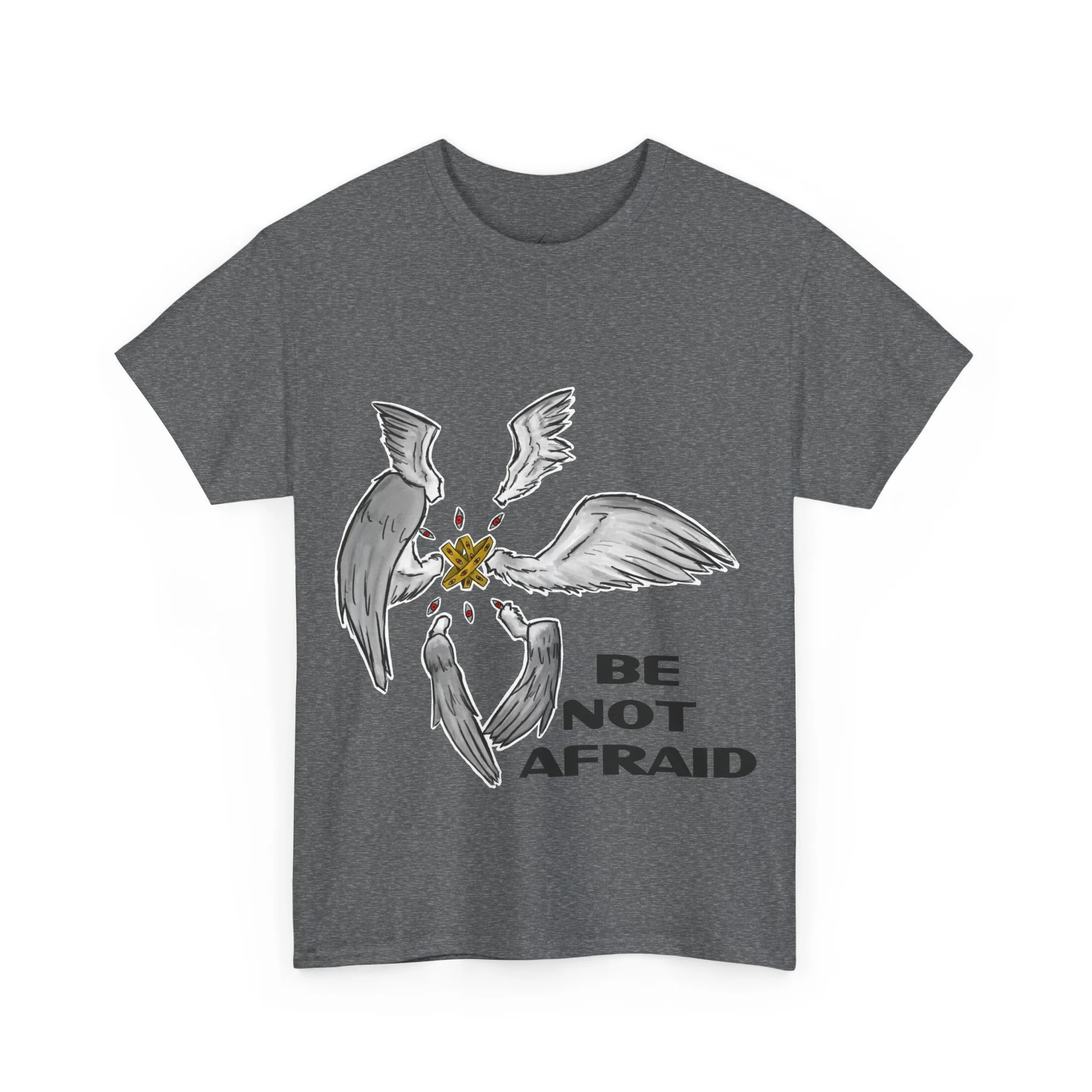 Biblically Accurate Seraphim T-Shirt — Angelic Illustration Tee