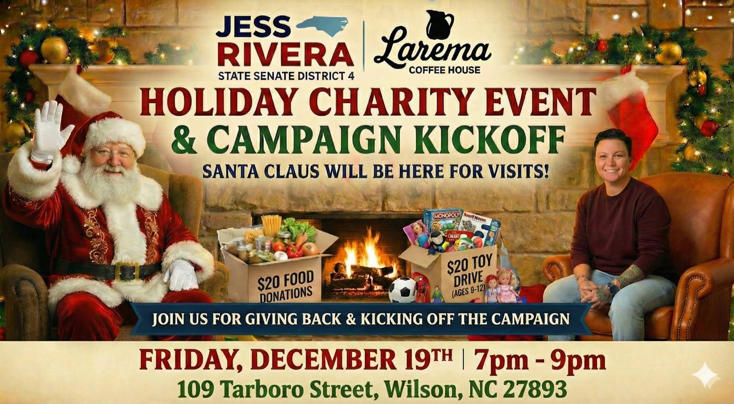 Holiday Charity Event & Campaign Kickoff