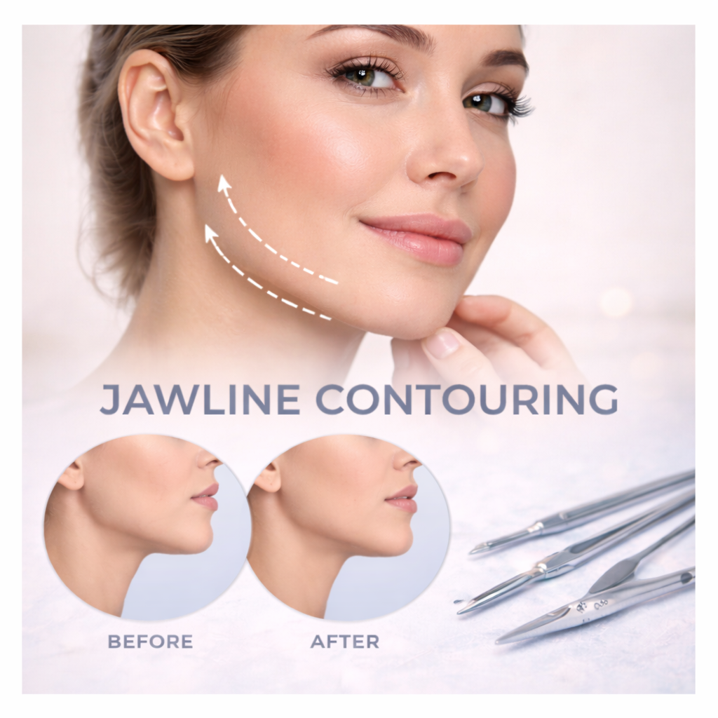 Jawline contouring surgery procedure performed by experienced surgeons in Turkey