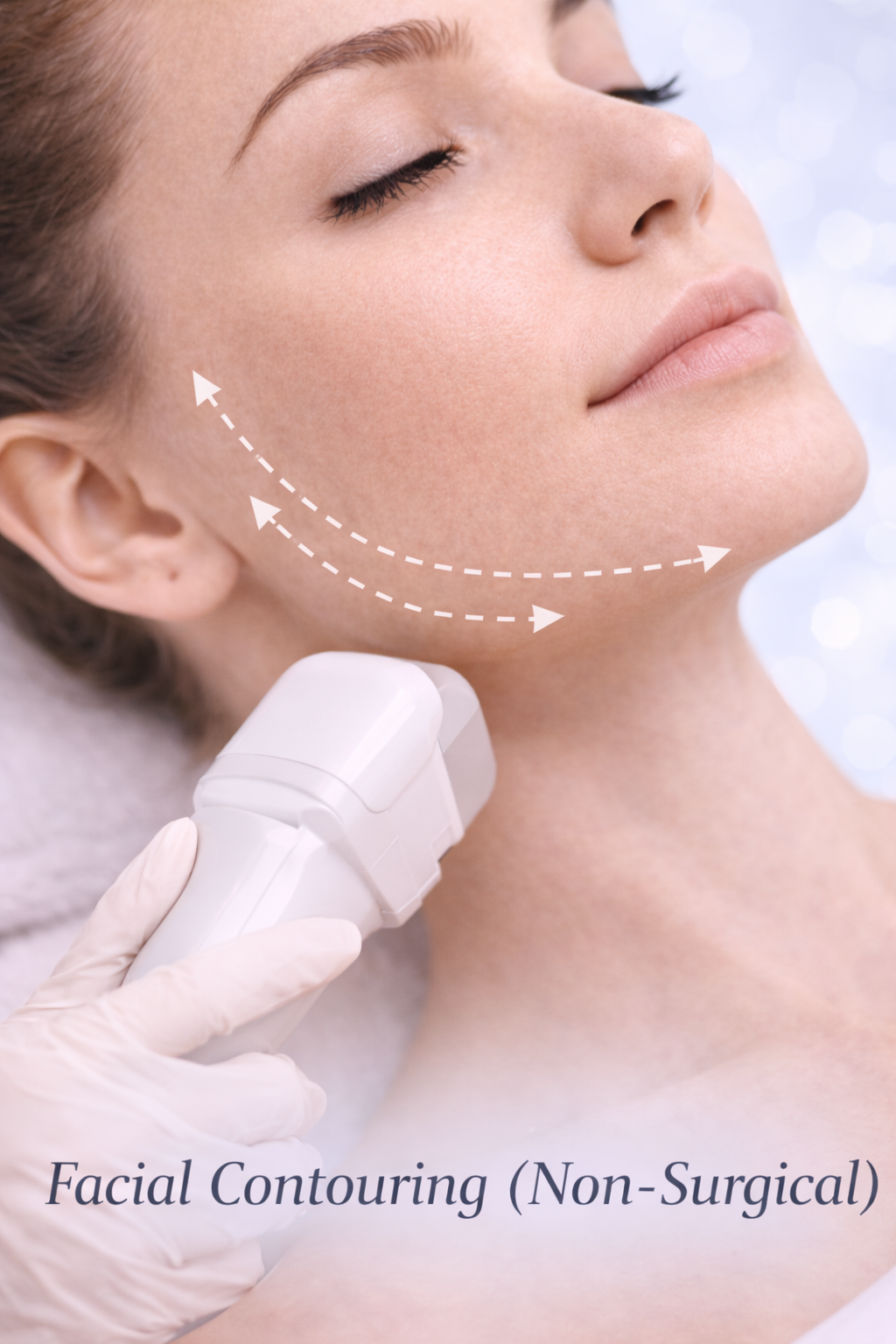 Non-surgical facial contouring treatments for jawline, cheeks, and facial definition in Turkey