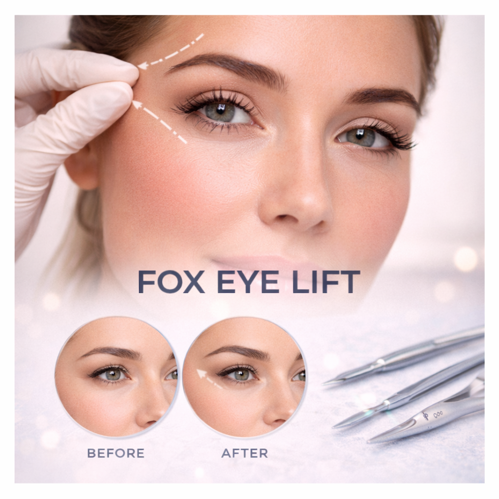 Eye lift (fox eye) procedure performed by experienced surgeons in Turkey