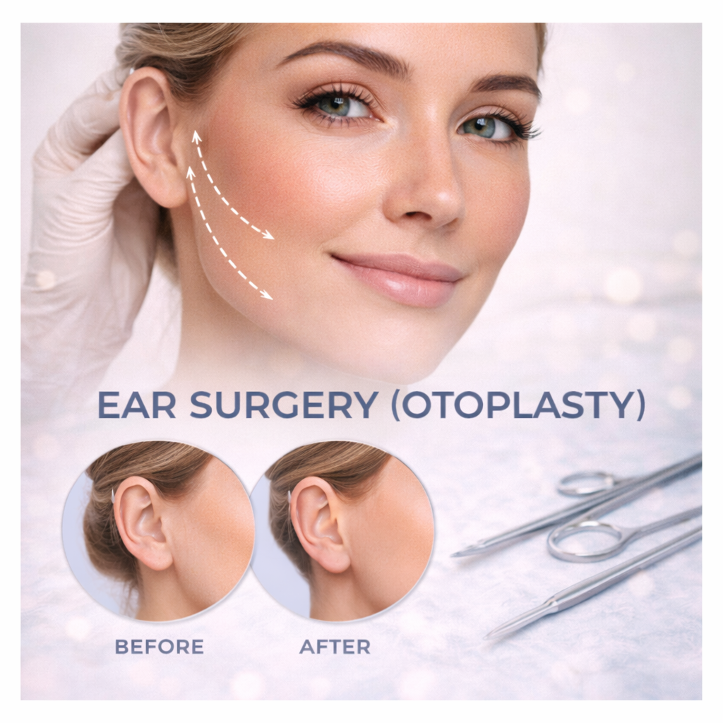 Cosmetic ear surgery procedure performed by experienced surgeons in Turkey