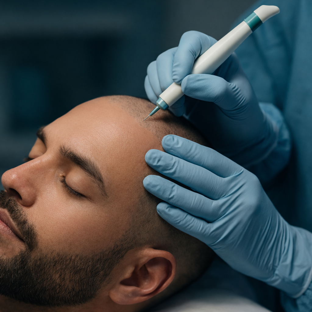 Micro FUE hair transplant procedure performed by experienced surgeons in Turkey