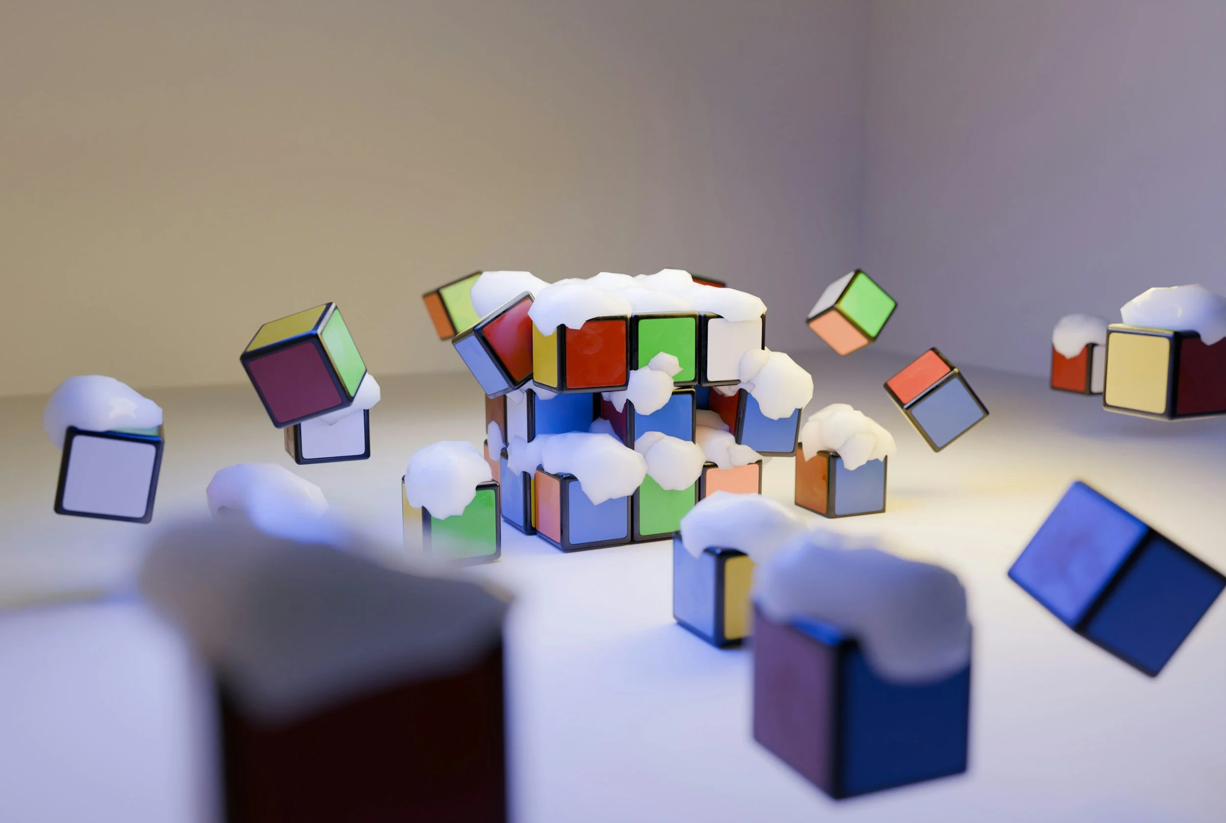 Three unique puzzle pieces representing corporate, startup and agency marketing experience