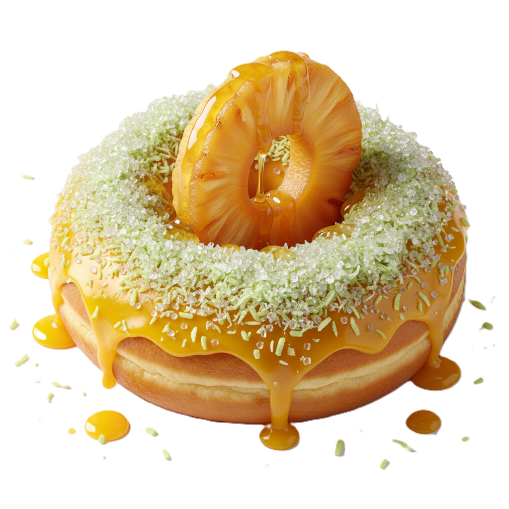The Electric Pineapple Splash Mini Doughnut