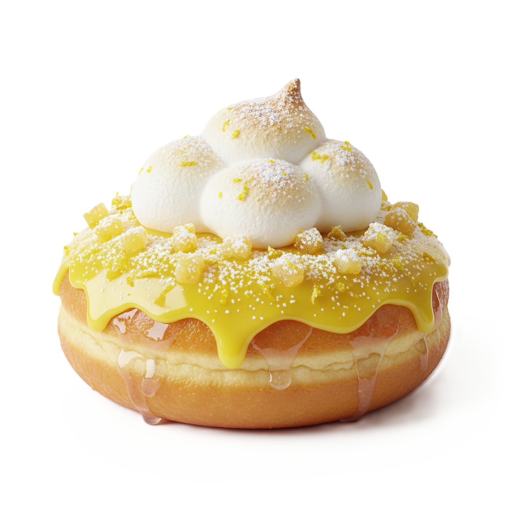 Cloudy With a Chance of Lemon Zest Mini Doughnut