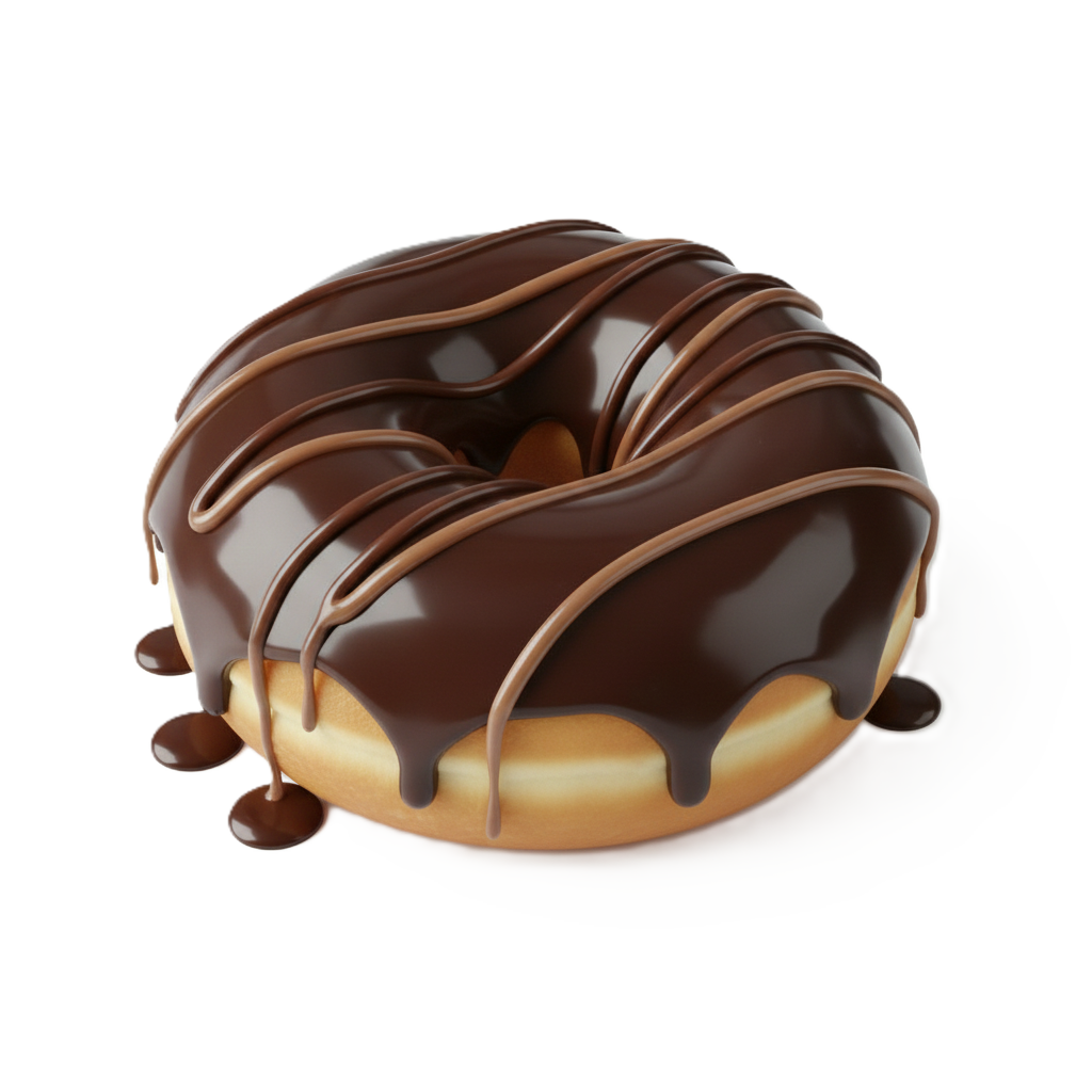 Chocolate Drizzle Mini Doughnut