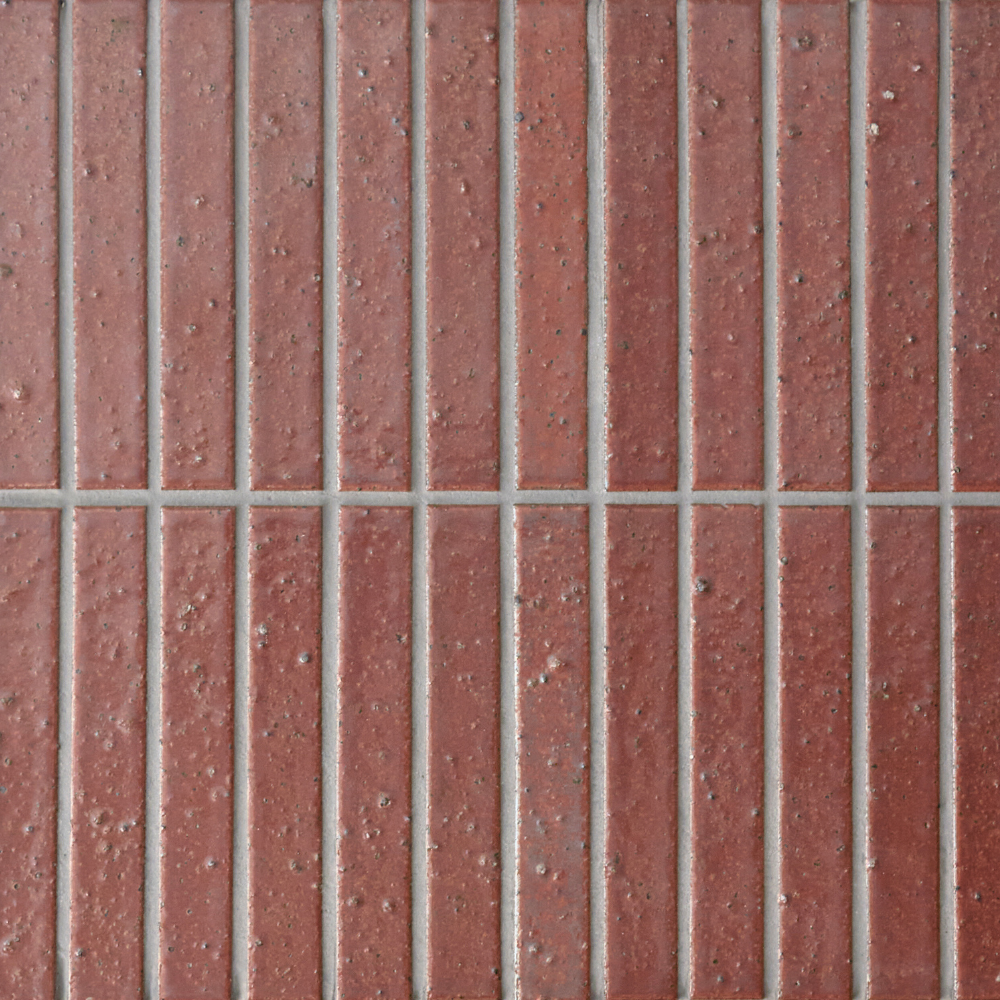 Hatsuborder Burnt Red Japanese Hand Crafted Mosaics 23x152mm