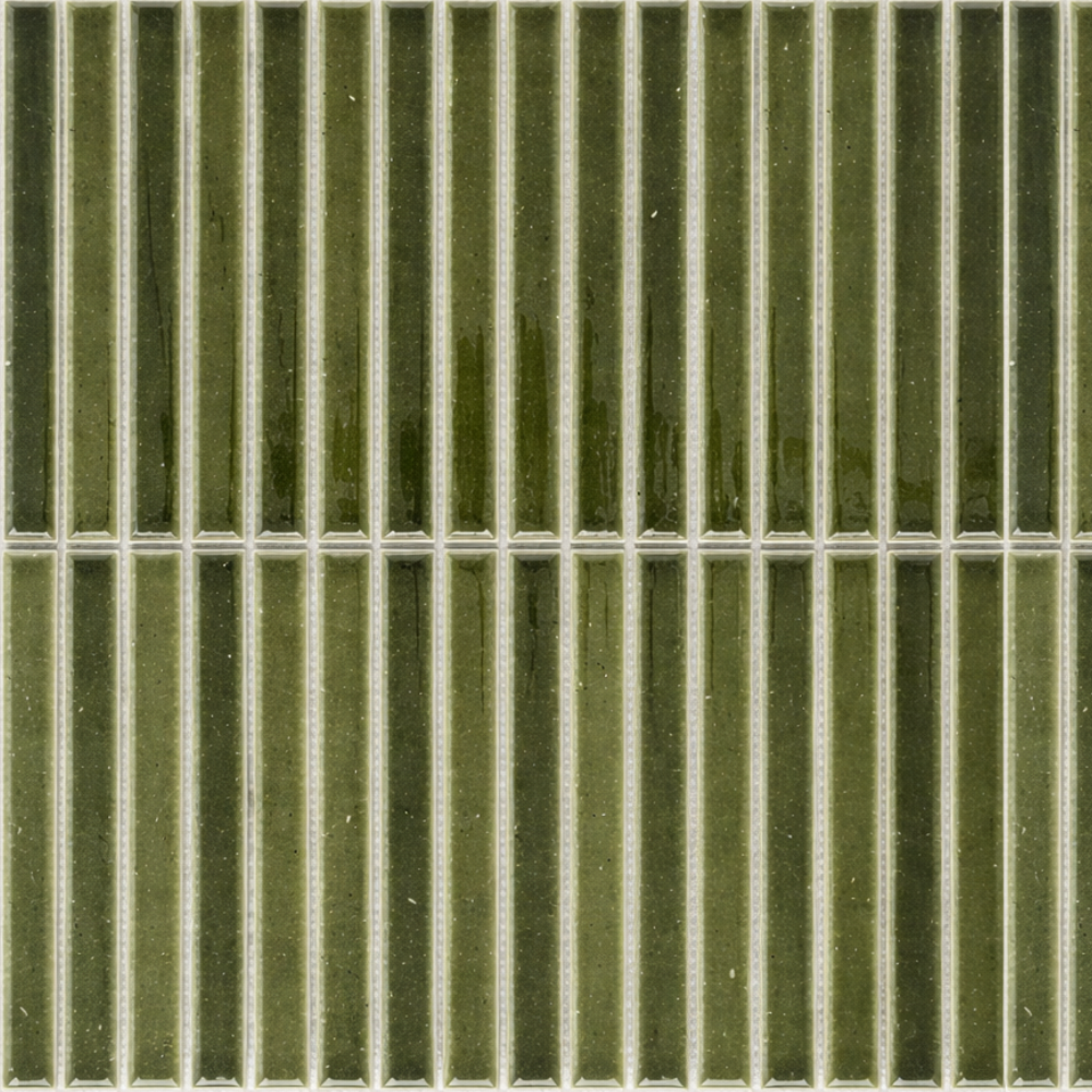 Sapporo Olive Green Speckle Japanese Hand Glazed Kit Kat