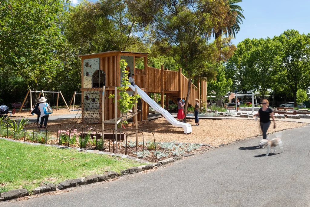 Gahan Reserve Playspace, Abbotsford, Vic Au. Urban Initiatives