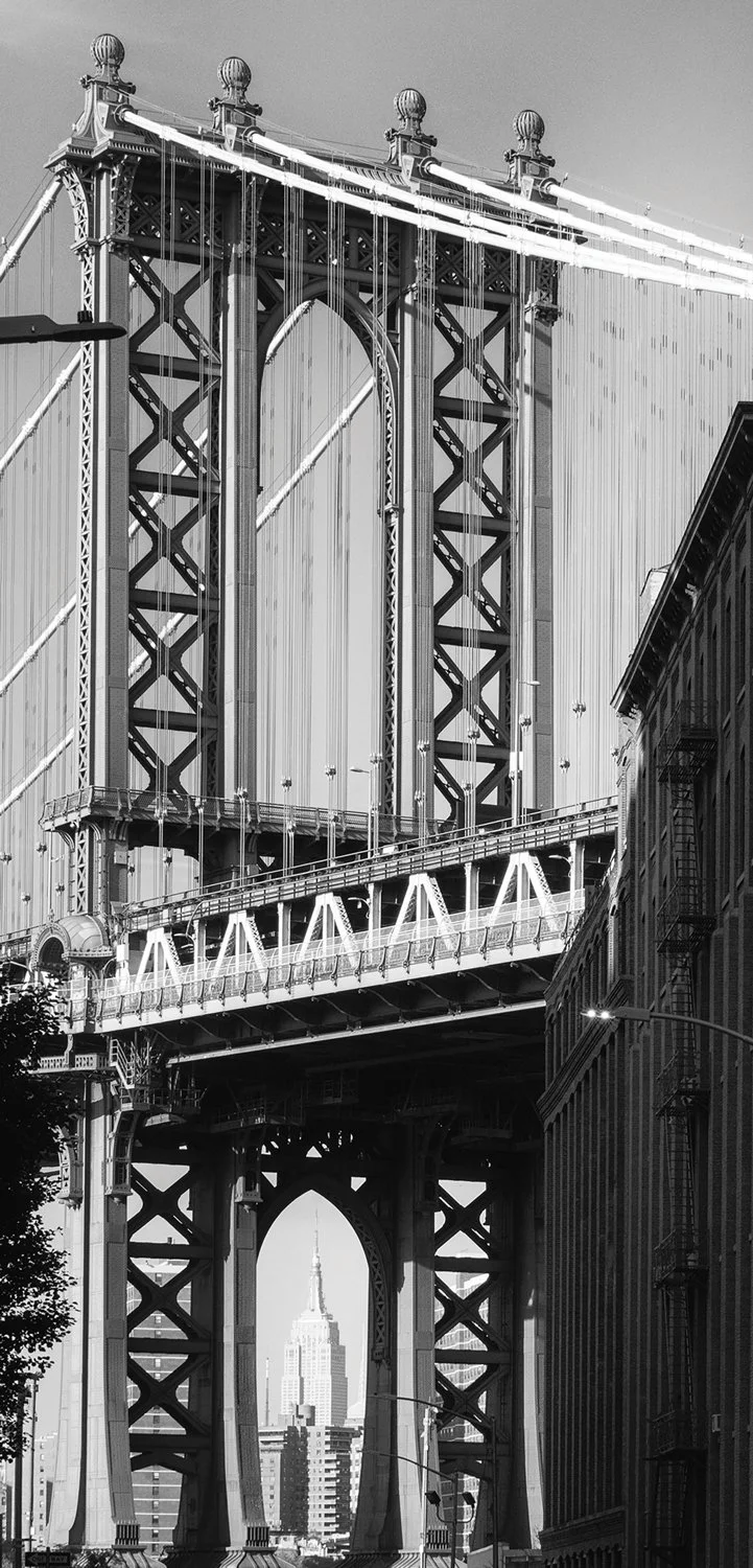 The Manhattan Bridge, Brooklyn, NYC USA