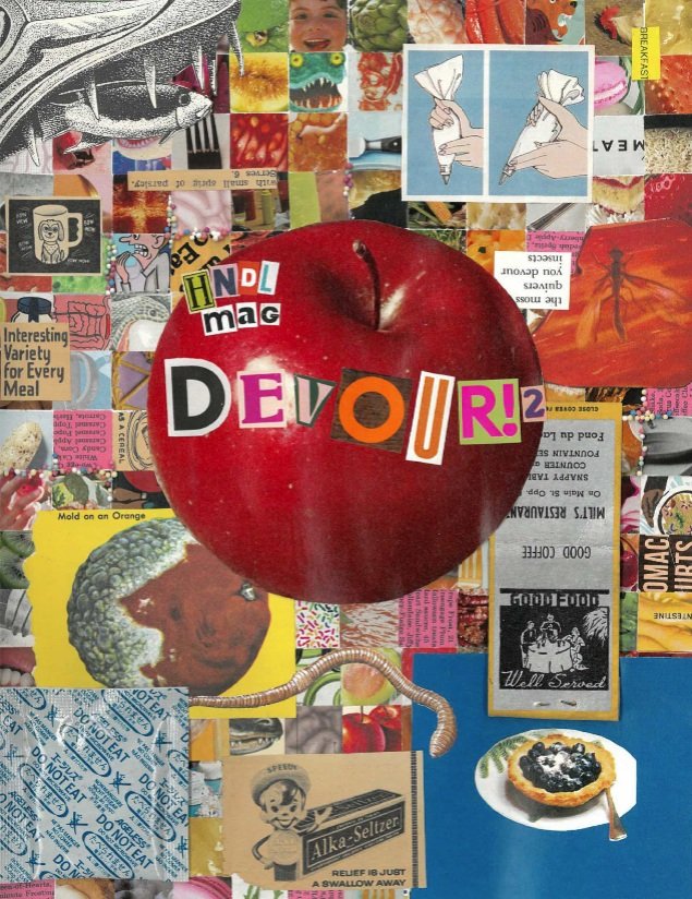 My poem HEARTY was in DEVOUR 2! Absolutely stoked to to have my writing featured in such an incredible, inclusive and thoughtfully produced zine! Please, go and check them out, they put in loads of really hard work, hand collaging and arranging artic