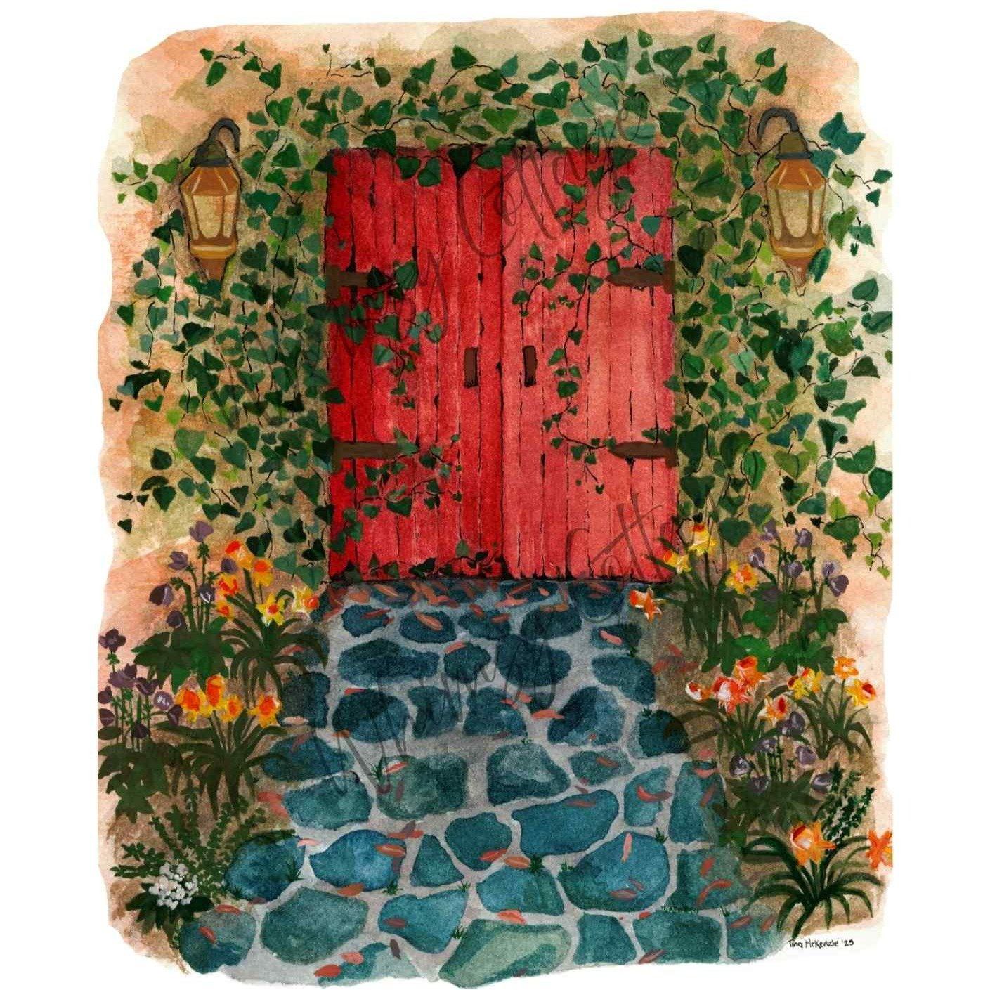 The Secret Garden (2025)
Watercolour, Gouache and Ink on cartridge paper. 

"Roseanna lived here once, her garden a prized, beloved escape. Not long after her husband passed, she sold up and moved into the cottage with double doors and crumbling