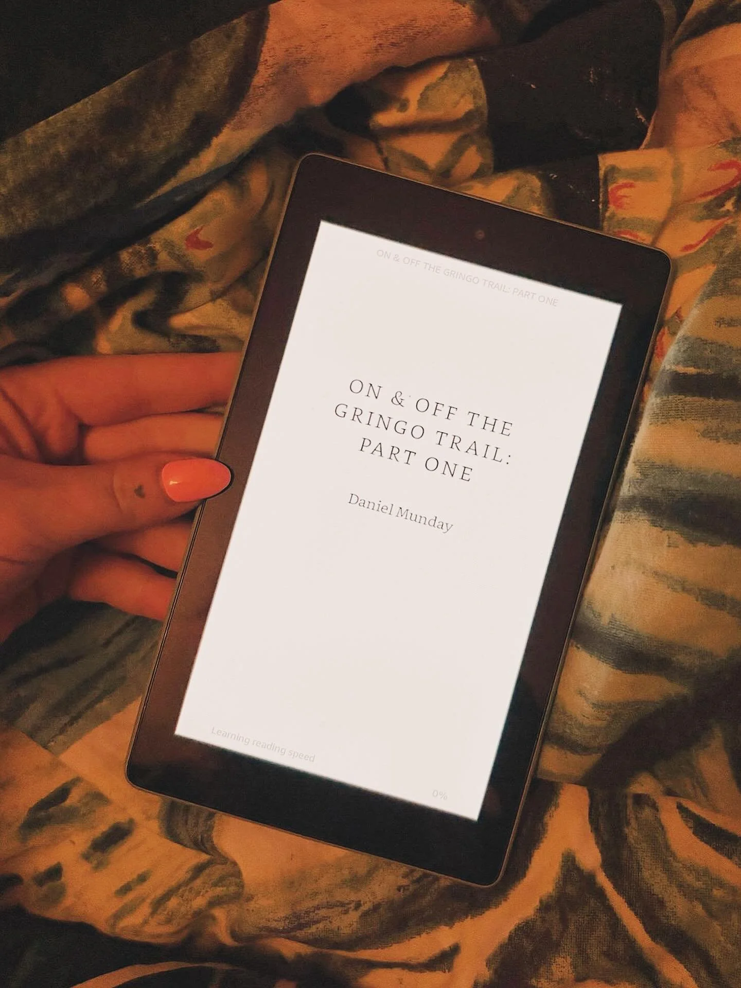 Good news for people who enjoy books. And even better news for people who enjoy not carrying them 📕 

On &amp; Off The Gringo Trail is available not only as a reassuringly tangible paperback, but also as an eBook on Amazon 🤳

Because the future has