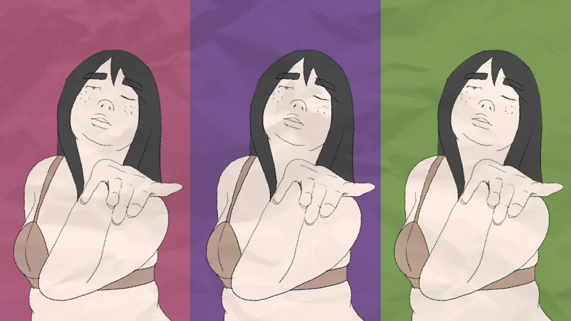 自主制作アニメ「ポジティブの呪詛」