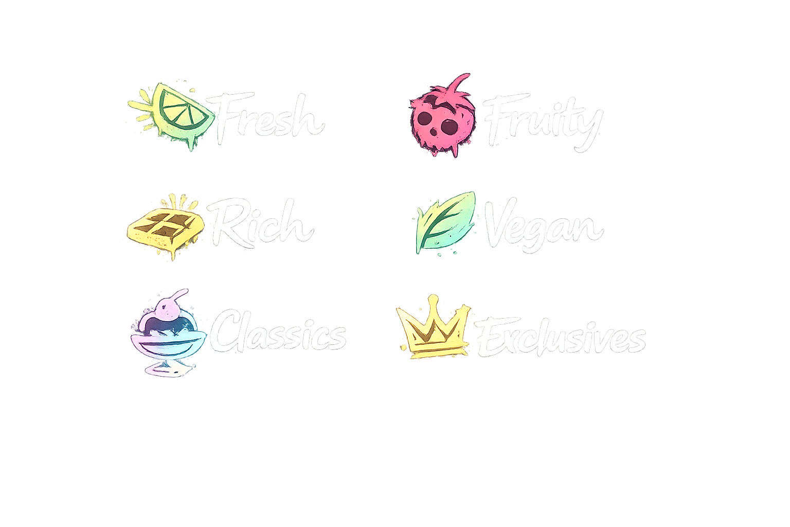 Neon sign for flavours