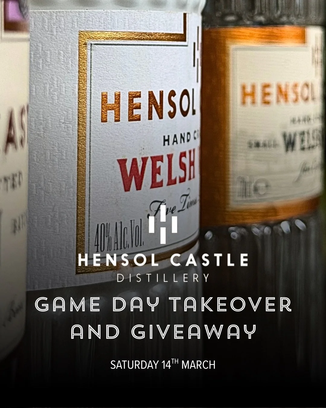 Now we&rsquo;ve finally recovered from that try from Rhys Carre (and we needed time to come down off the ceiling!), we are ready to tell you about our next Game Day takeover and giveaway! 

This Saturday, we will welcome @hensolcastledistillery for t