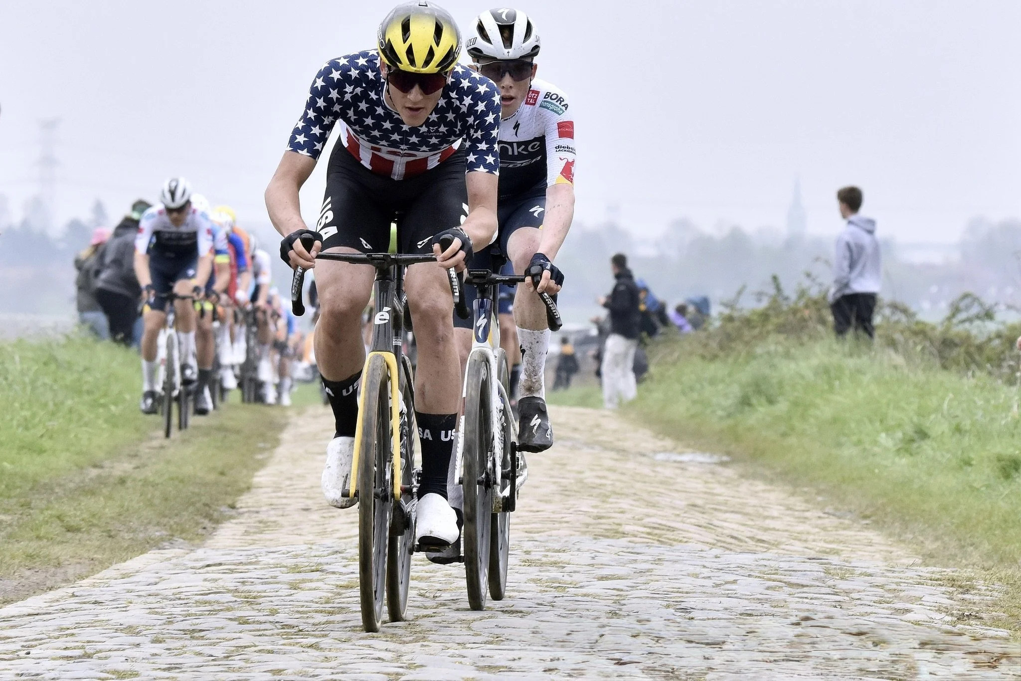 USA's Ashlin Barry earns podium at Paris-Roubaix Juniors behind European ITT junior champion Mouris