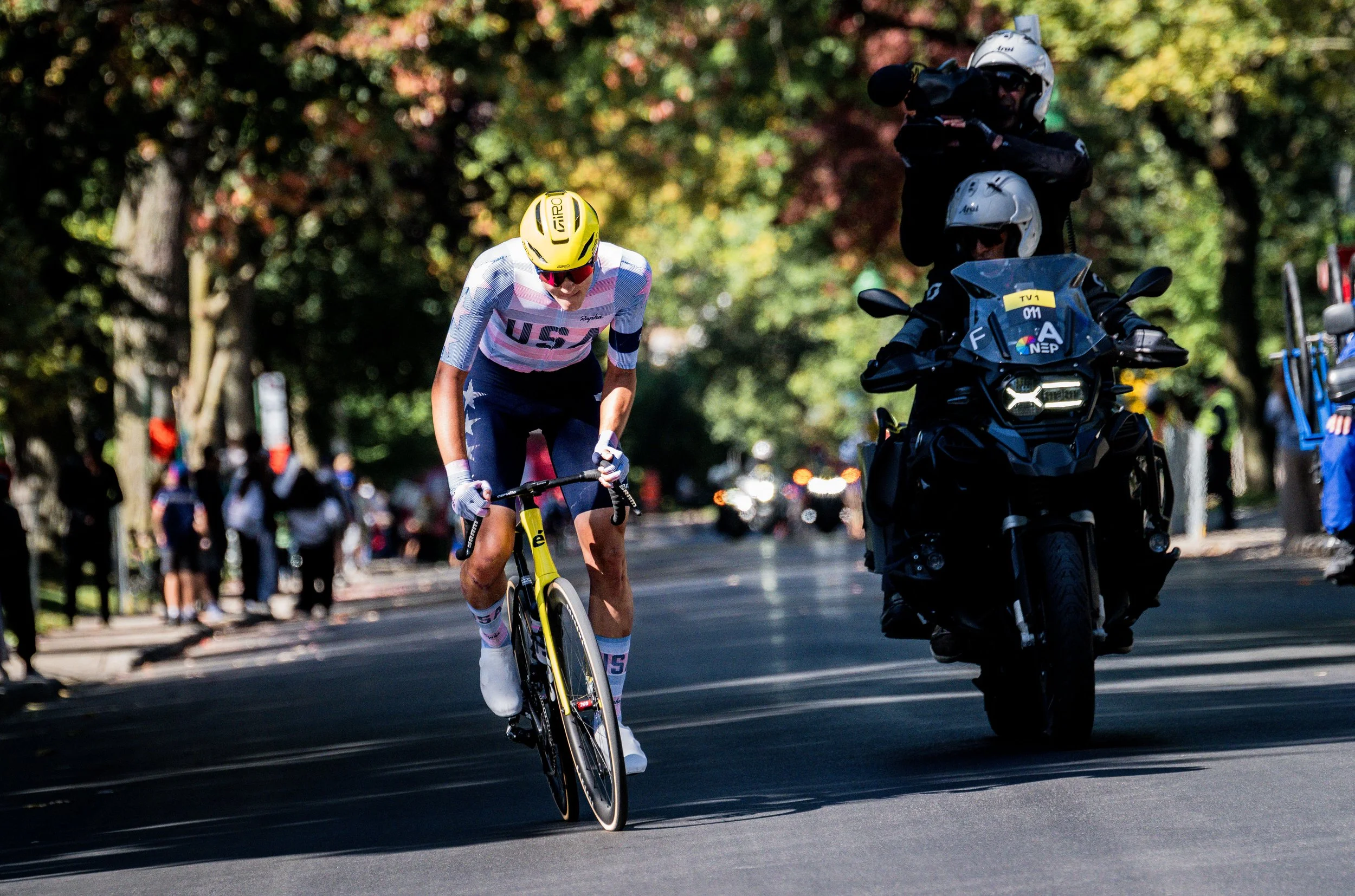 Ashlin Barry, United States National Cycling Team, won the 2026 U23 UCI world road race championships in Montreal, Quebec, Canada