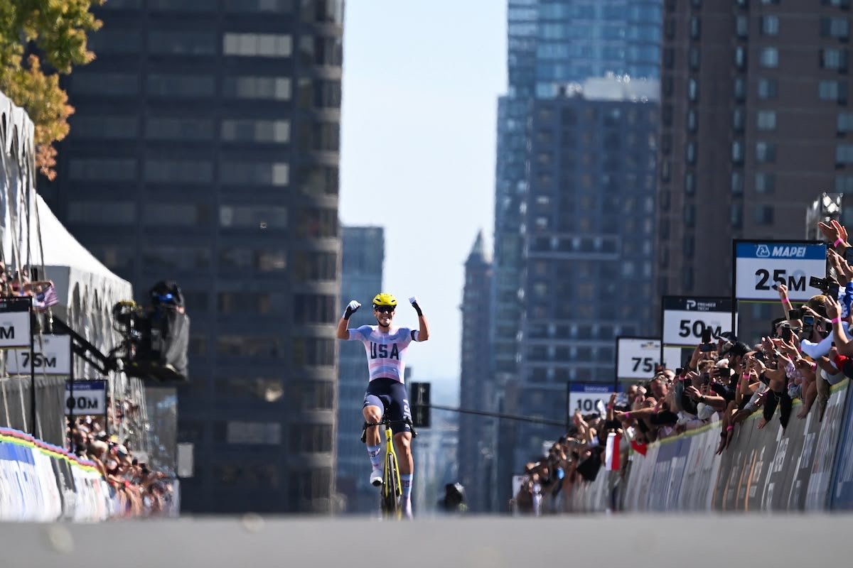 Ashlin Barry, United States National Cycling Team, won the 2026 U23 UCI world road race championships in Montreal, Quebec, Canada