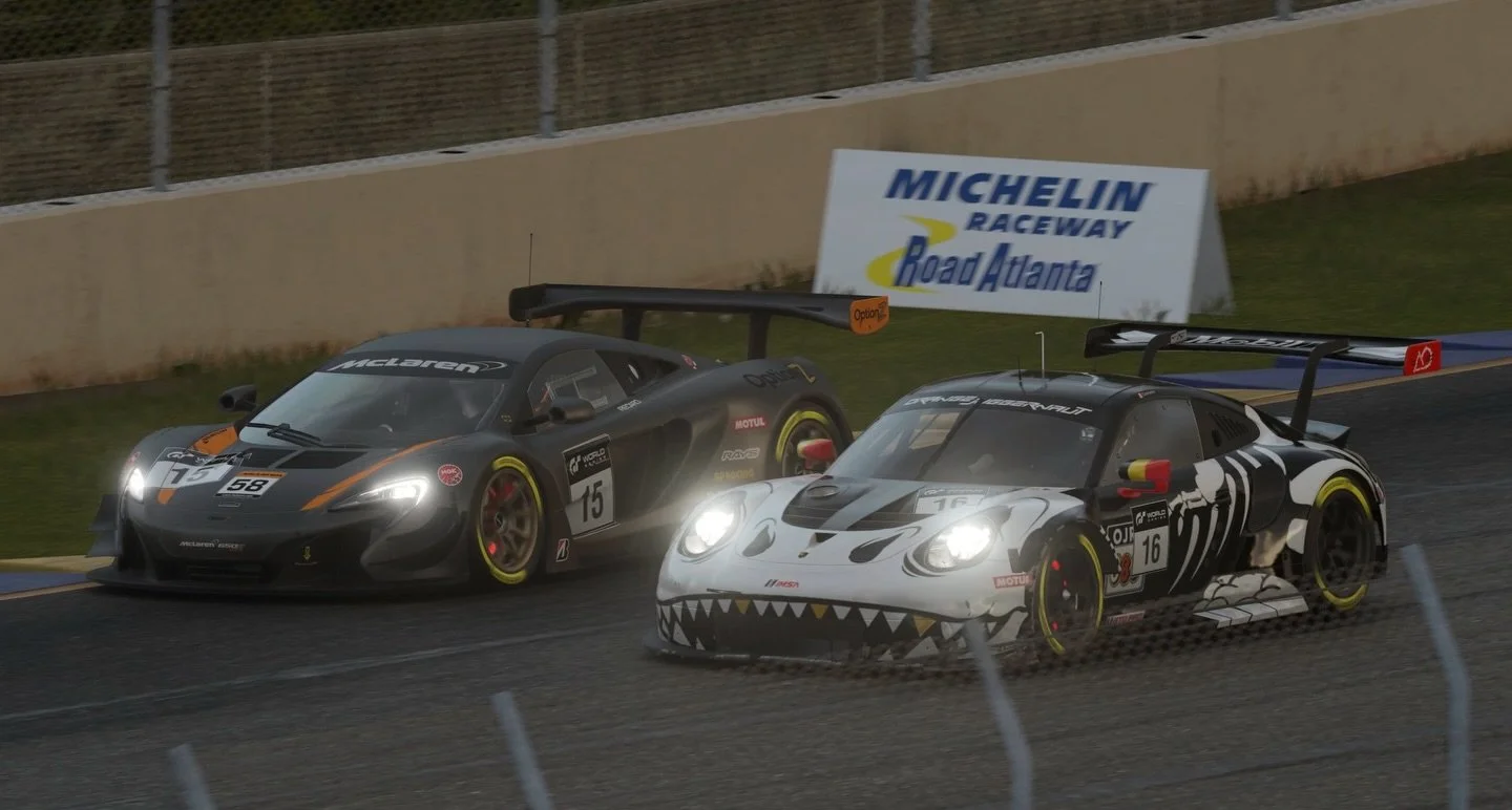 Manufacturer&rsquo;s Cup Round 1 Results!

Car #58 qualified 4th place but was the victim of a racing incident on the first lap. Finished 5th after a strong comeback.

Car #23 fought through a competitive midfield after qualifying 10th to bring home 