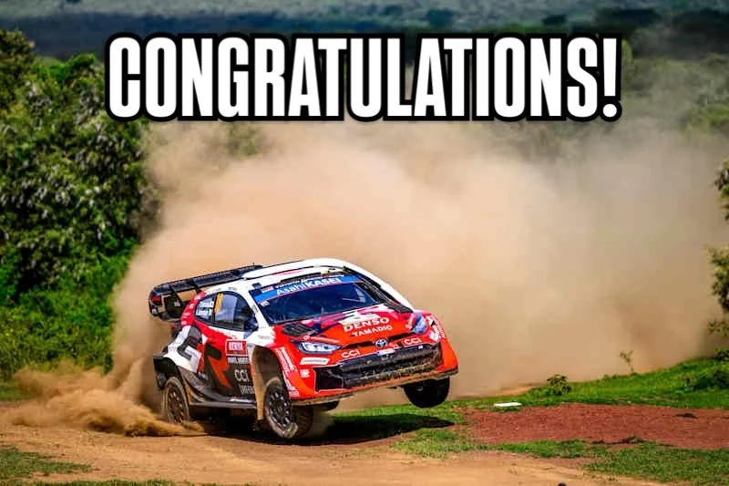 Massive congratulations to @takamotokatsuta &amp; @aaronjohnston_2 on their brilliant win at the Safari Rally. It&rsquo;s been absolutely brutal on the teams, and it&rsquo;s lovely to see such a charming and passionate driver and his co-driver achiev