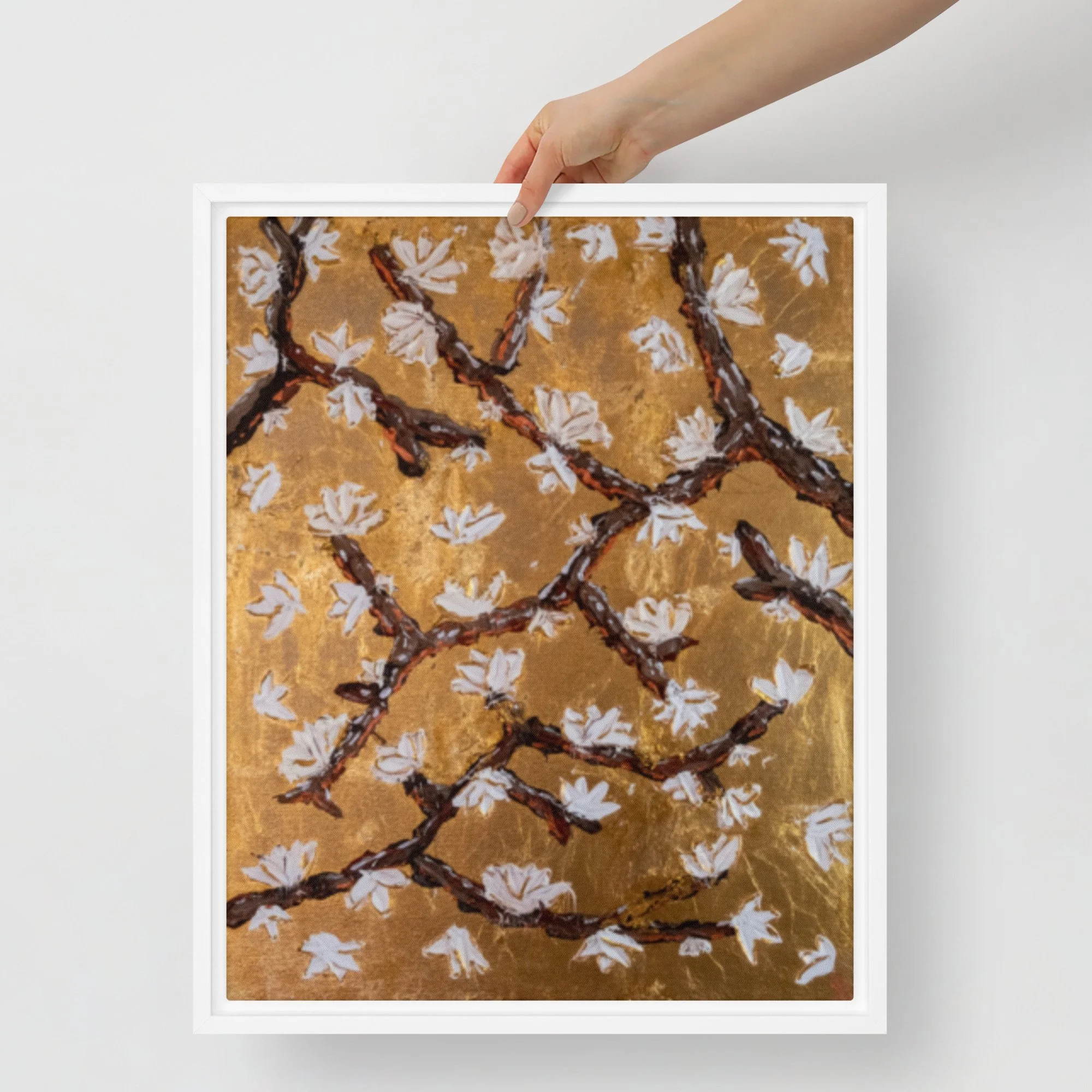 White or Black Framed Canvas | 16" x 20"