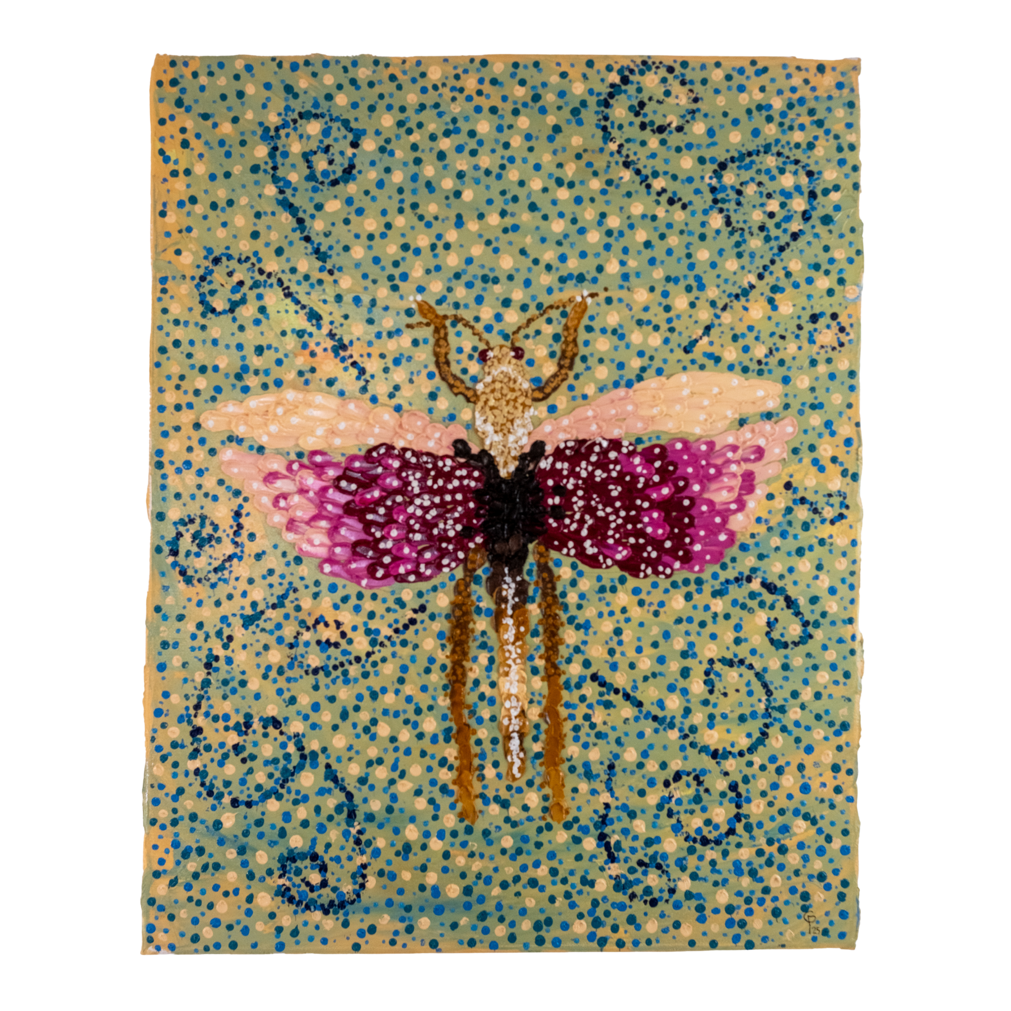 Purple Cricket | 16"W x 20"L x 3/4"D | Oil on Canvas