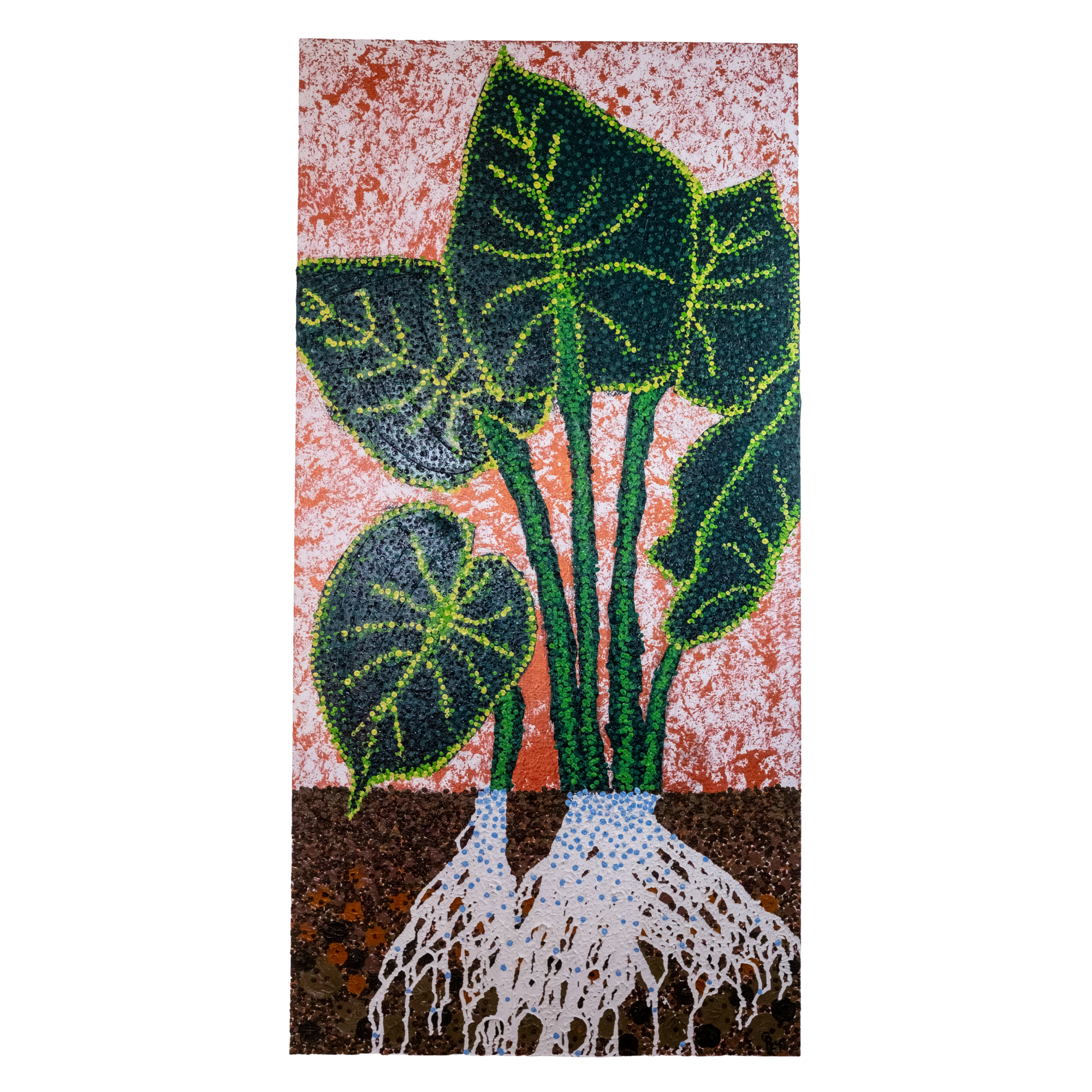 Elephant Ears | 24"W x 48"L x 3/4"D | Oil on Canvas