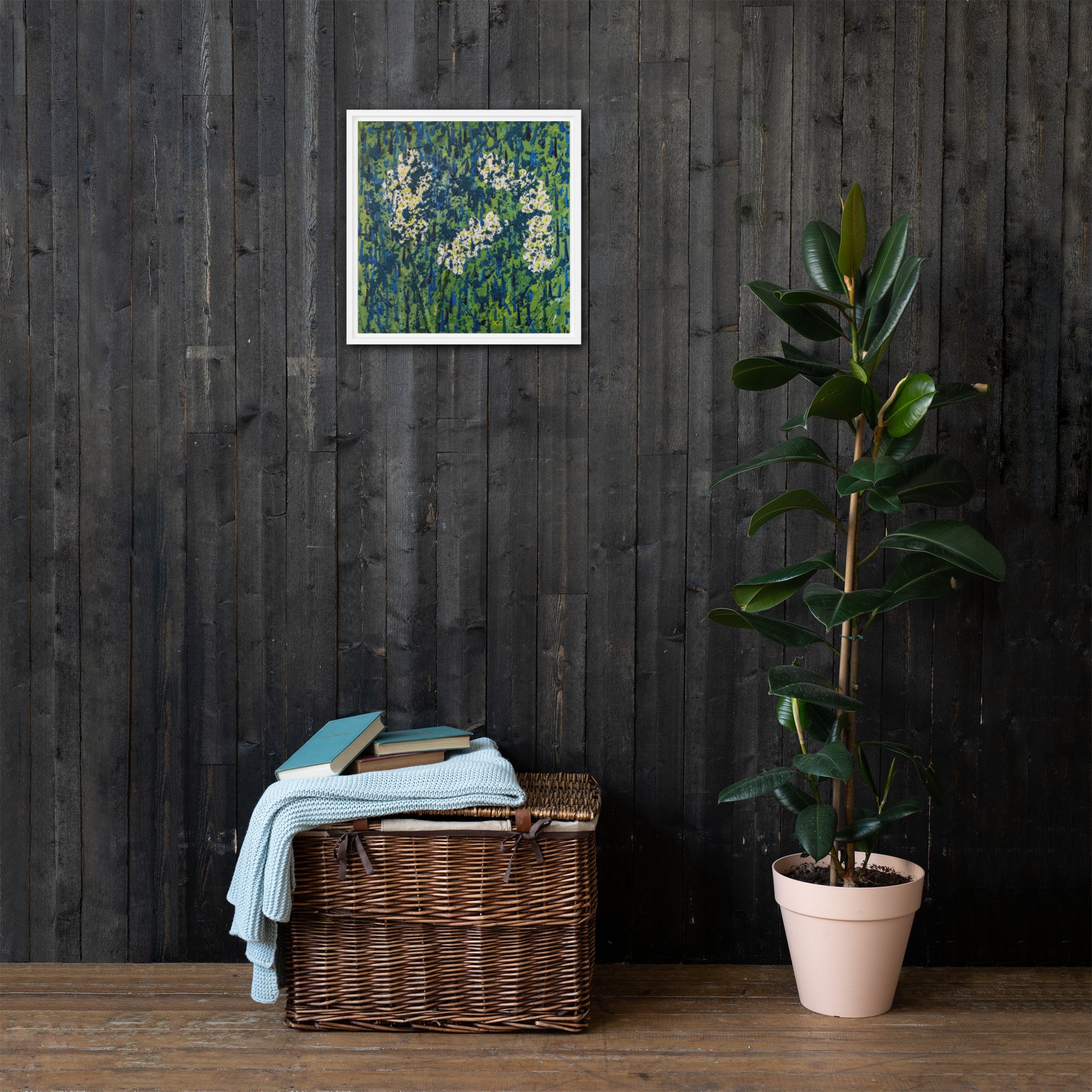 White or Black Framed Canvas | 12"x 12", 16" x 16" 