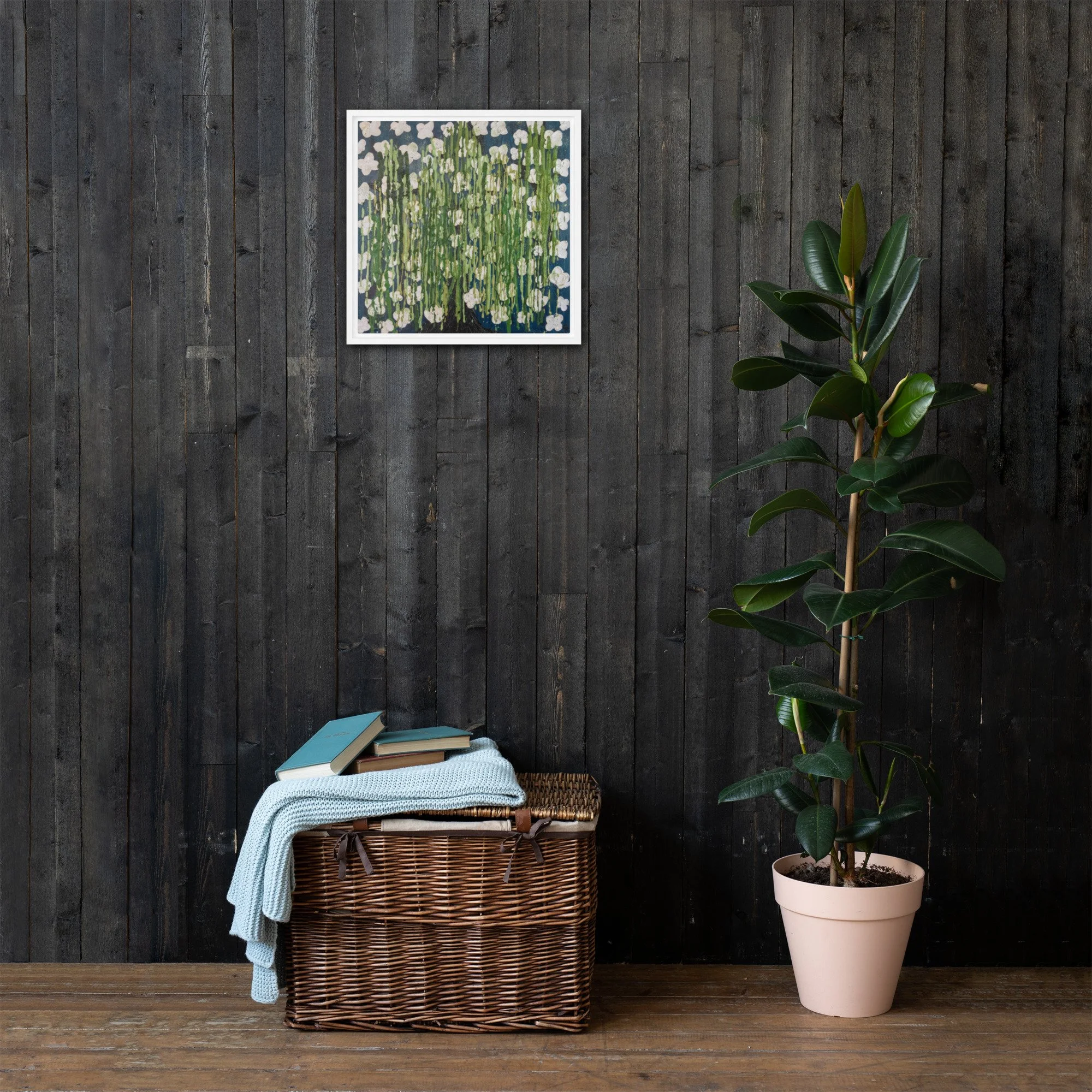 White or Black Framed Canvas | 16" x 16"