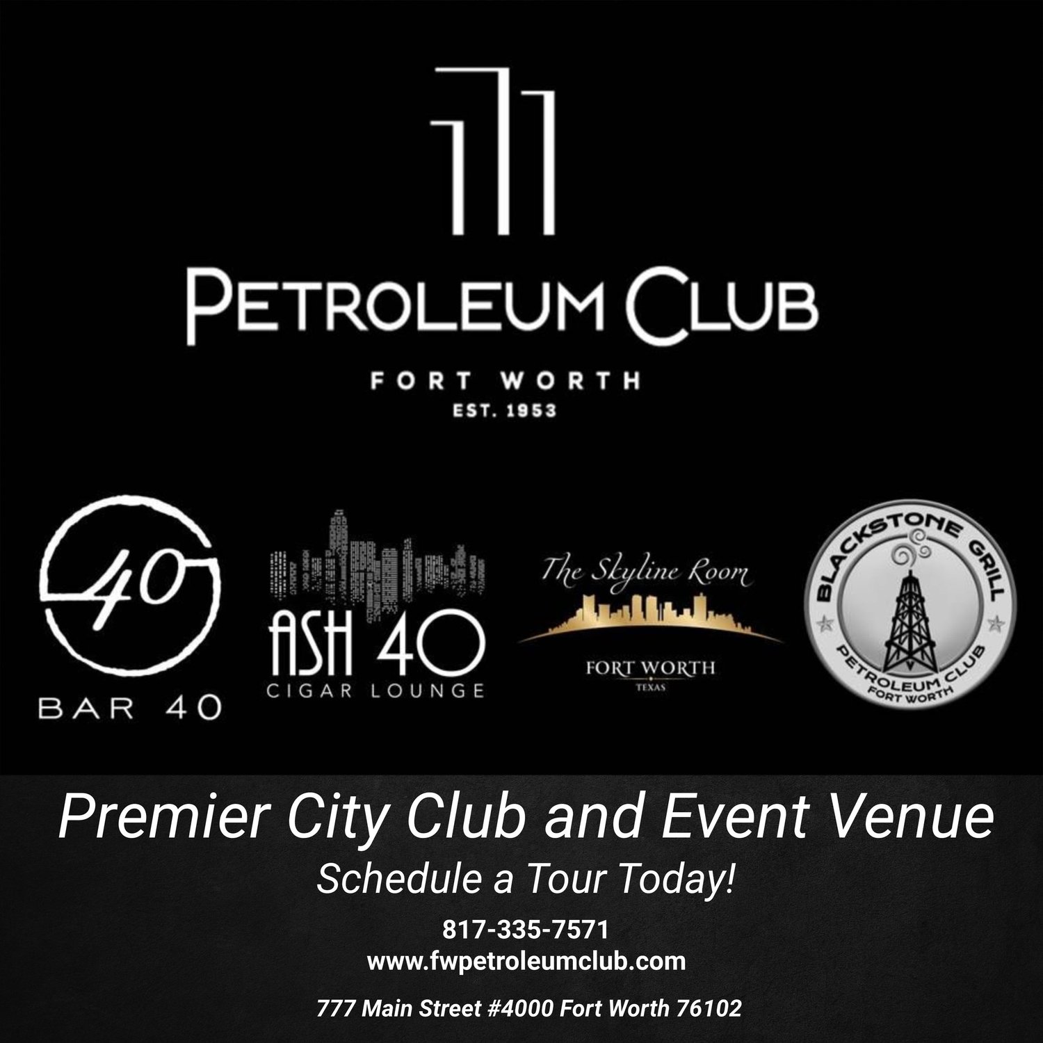 The Petroleum Club of Fort Worth | Events Above the City