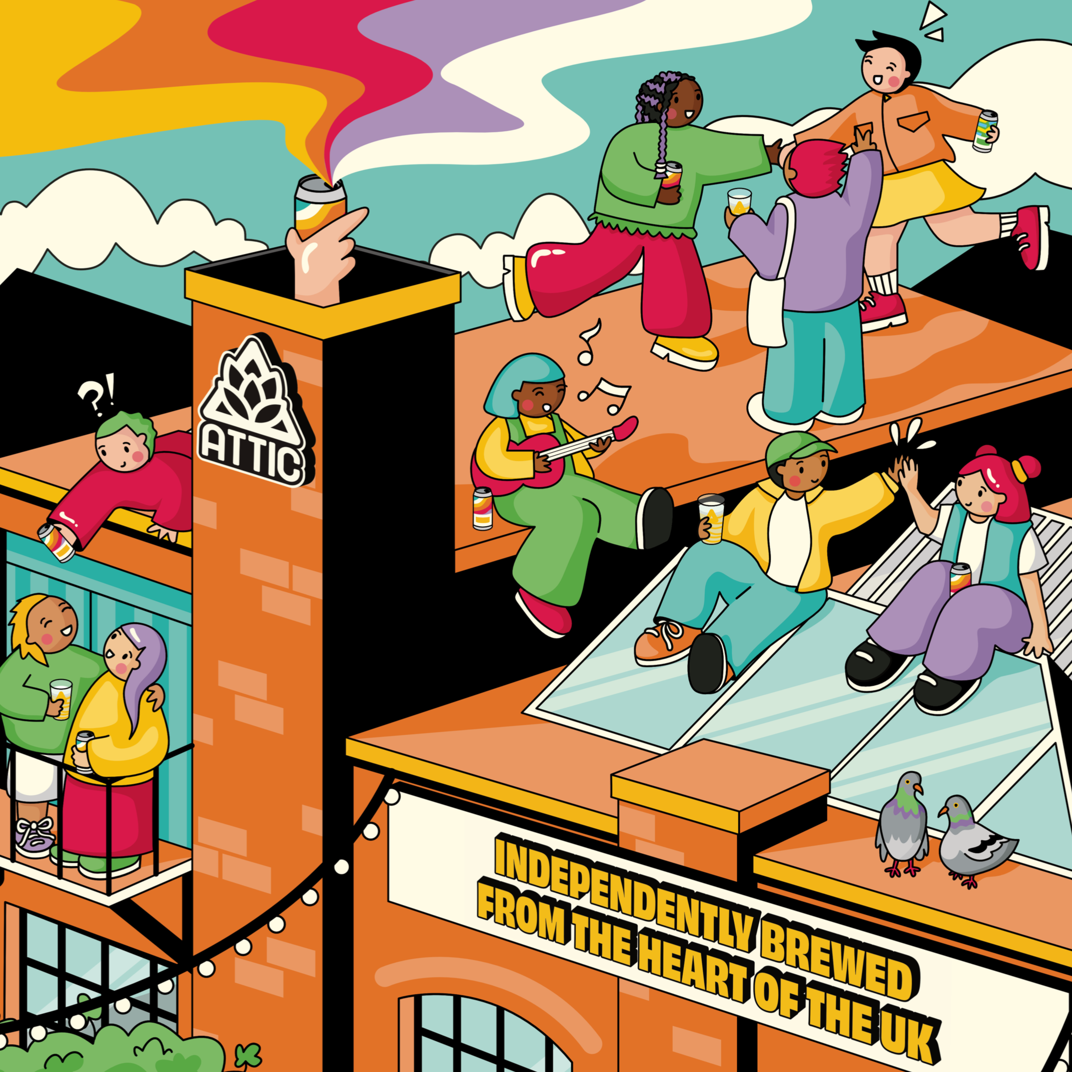 Attic Brew: Branding Update Launch Print