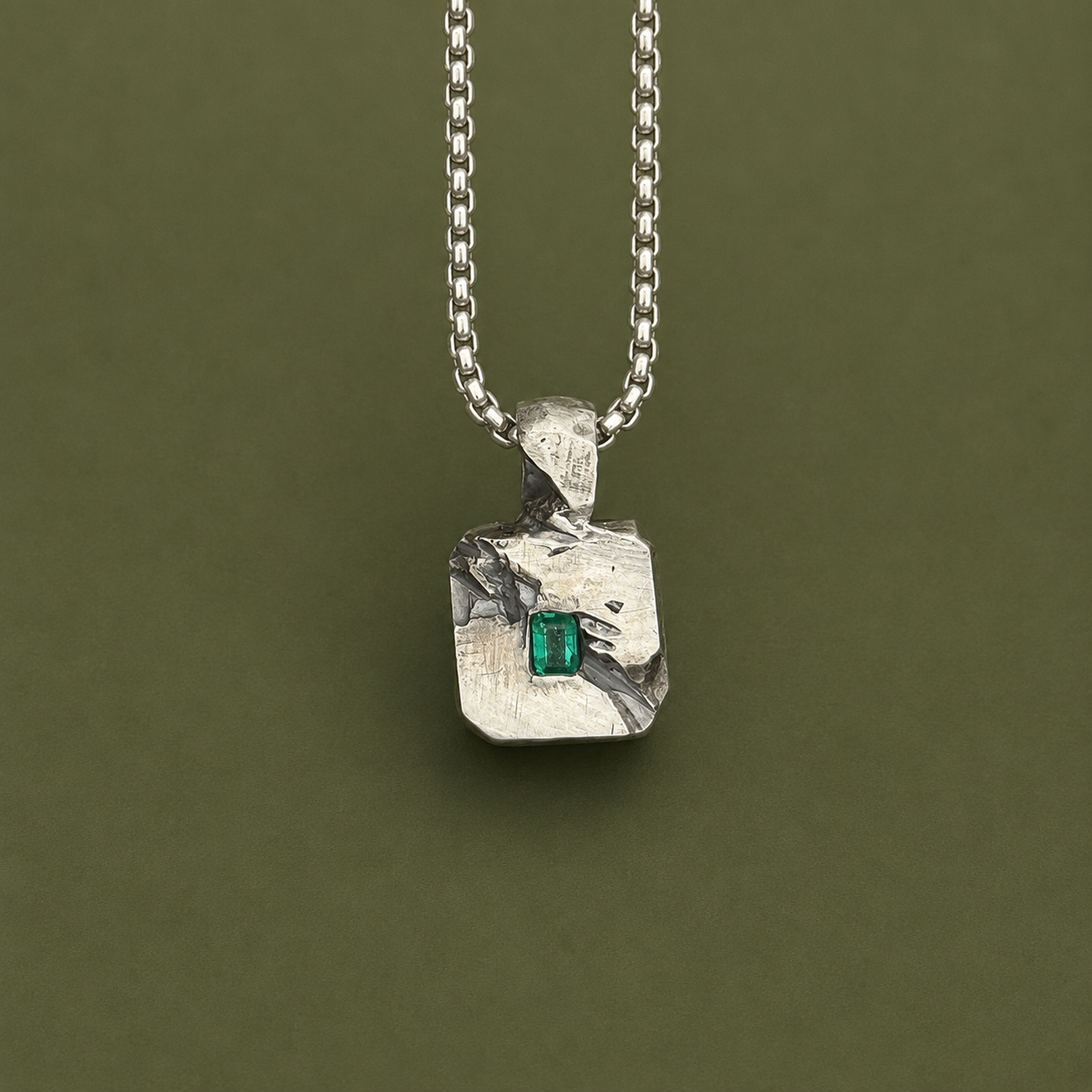 Broken square + emerald