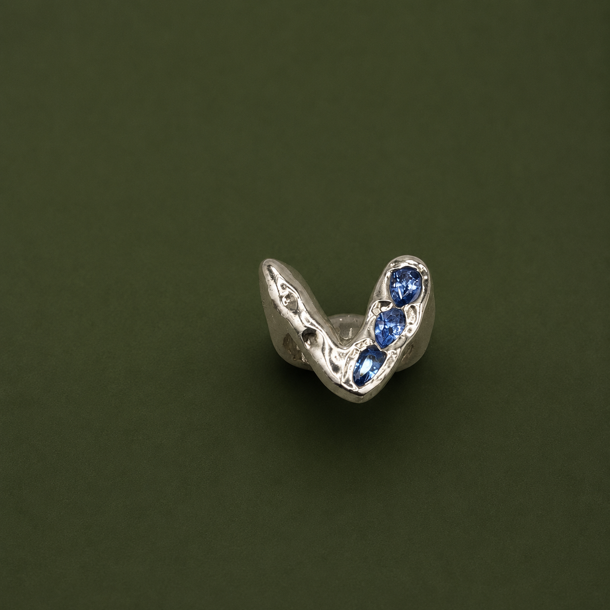 "Tarah" Chunky ring + 3 stones