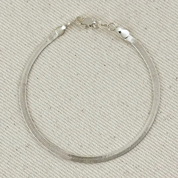 Silver Heirloom Herringbone