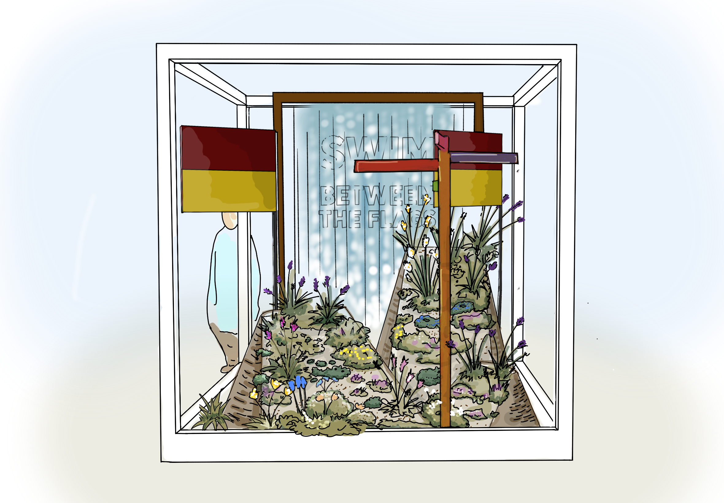 Swim Between The Flags, an RNLI Garden